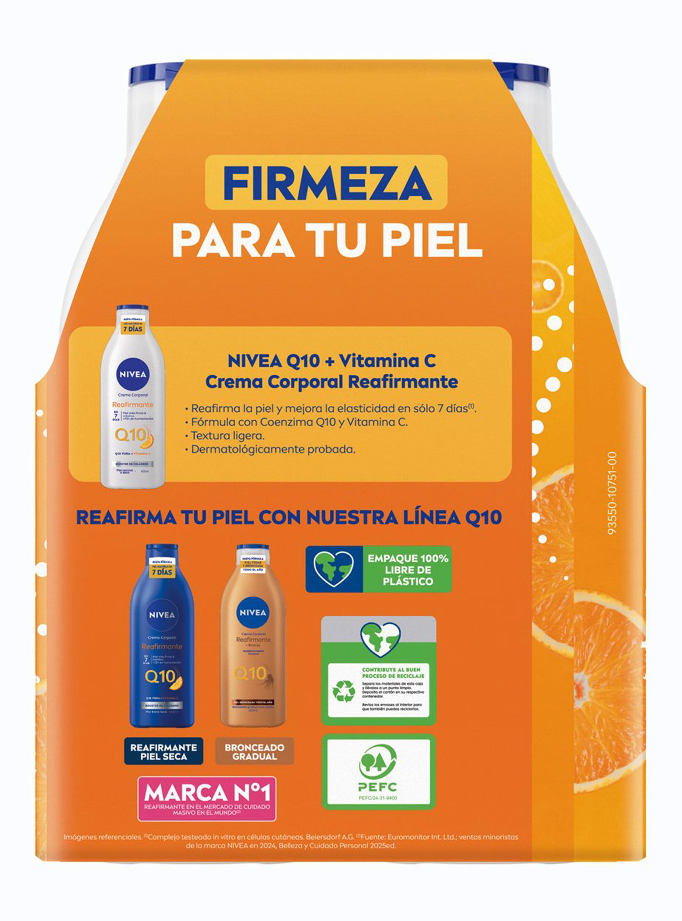 Pack Reafirmante Q10 400 ml X2 Nivea-2