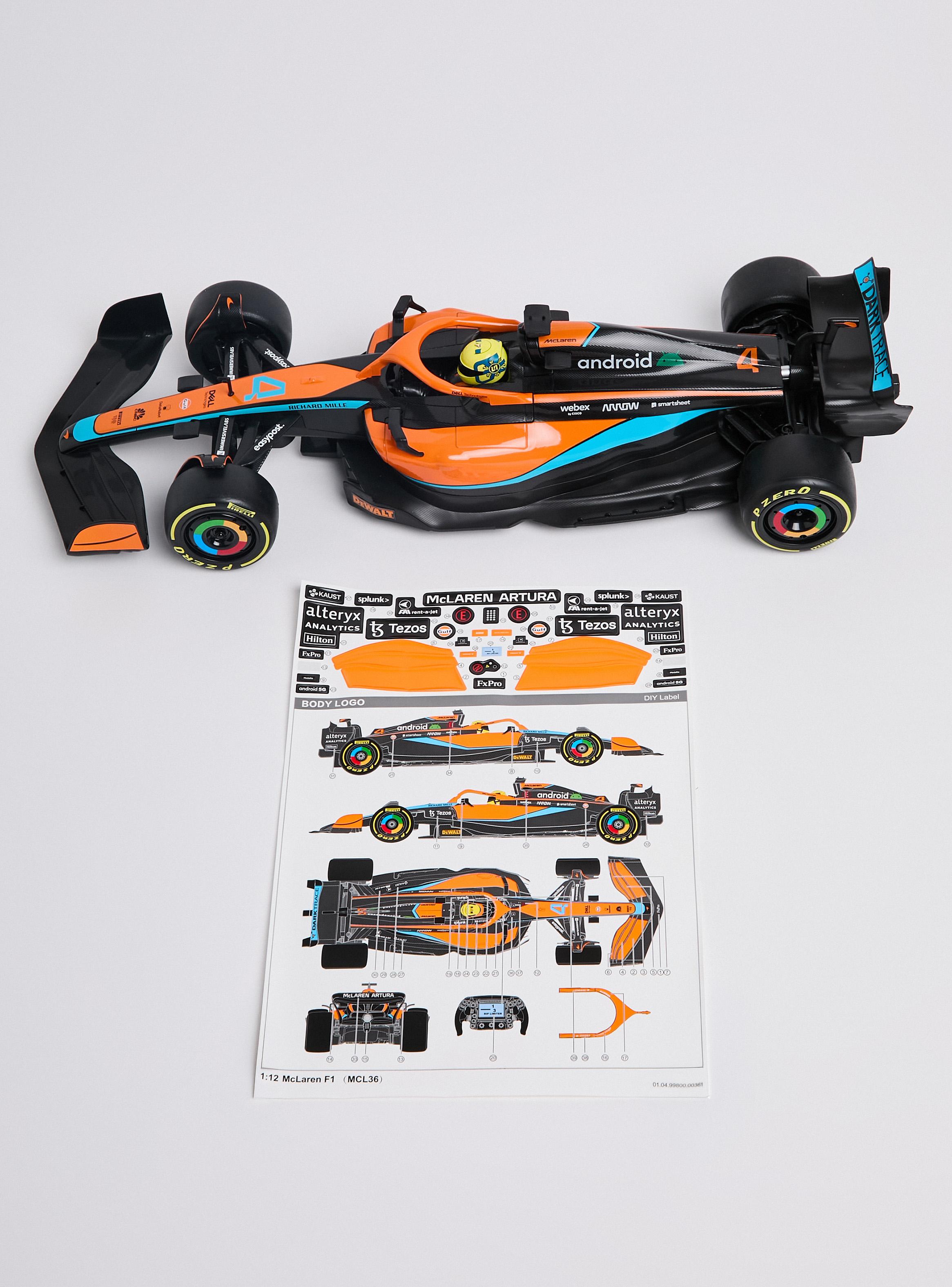 Auto a Control Remoto McLaren F1 MCL36 1:12 Naranjo-1