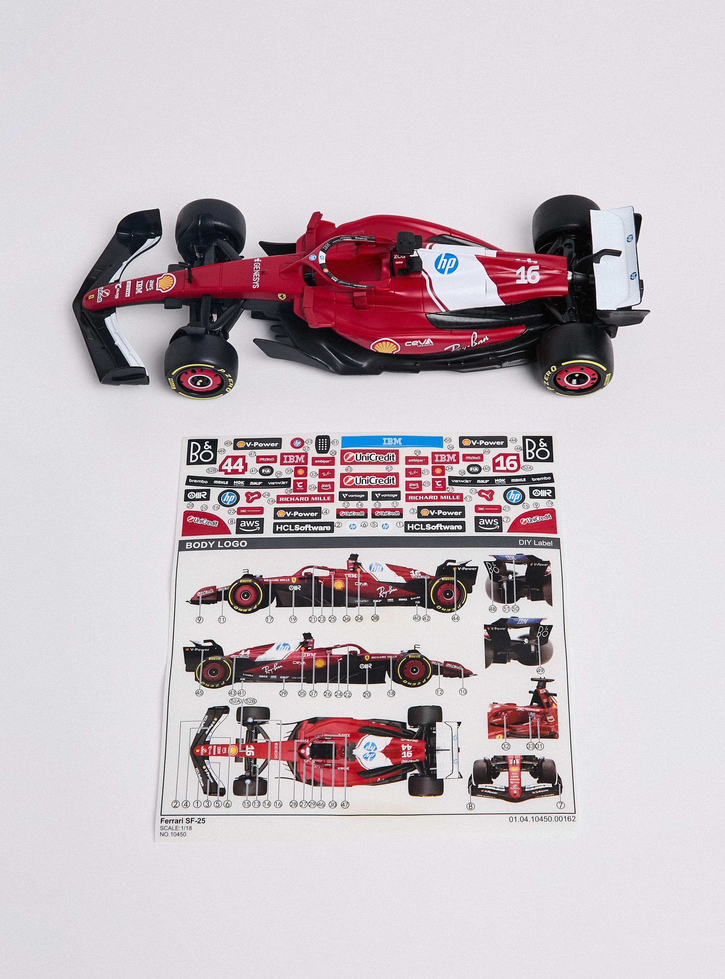 Auto a Control Remoto Ferrari SF-25 1:18 Rojo-1