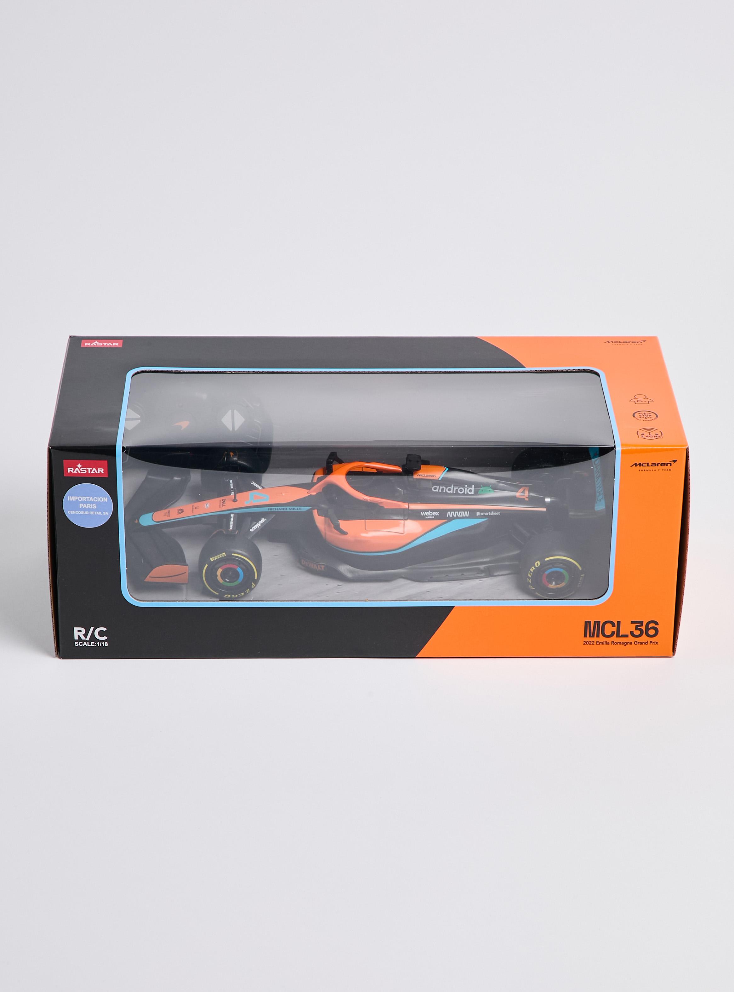 Auto a Control Remoto McLaren F1 MCL36 1:18 Naranjo-2