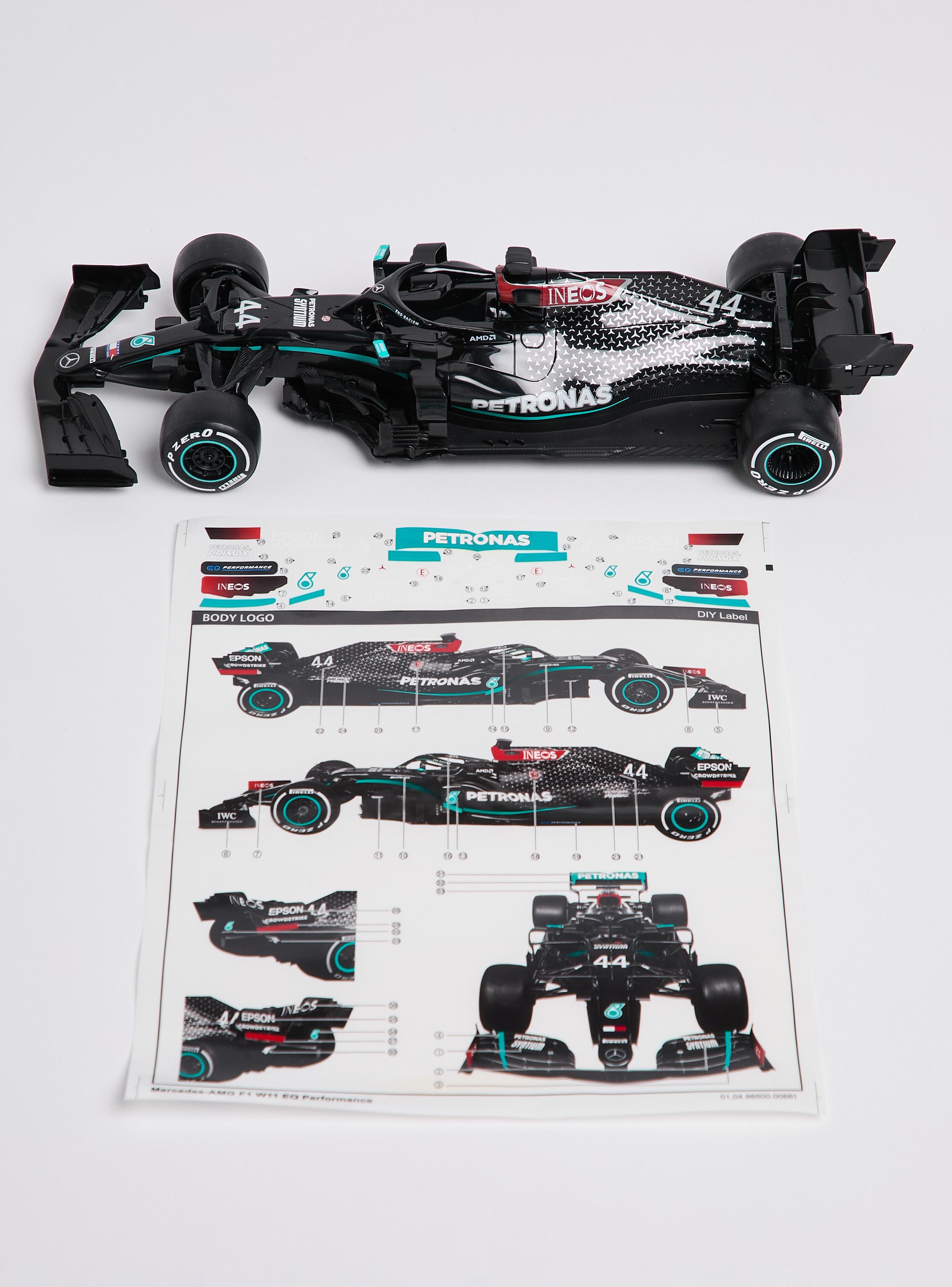 Auto a Control Remoto Mercedes-AMG F1 W11 1:18 Negro-1
