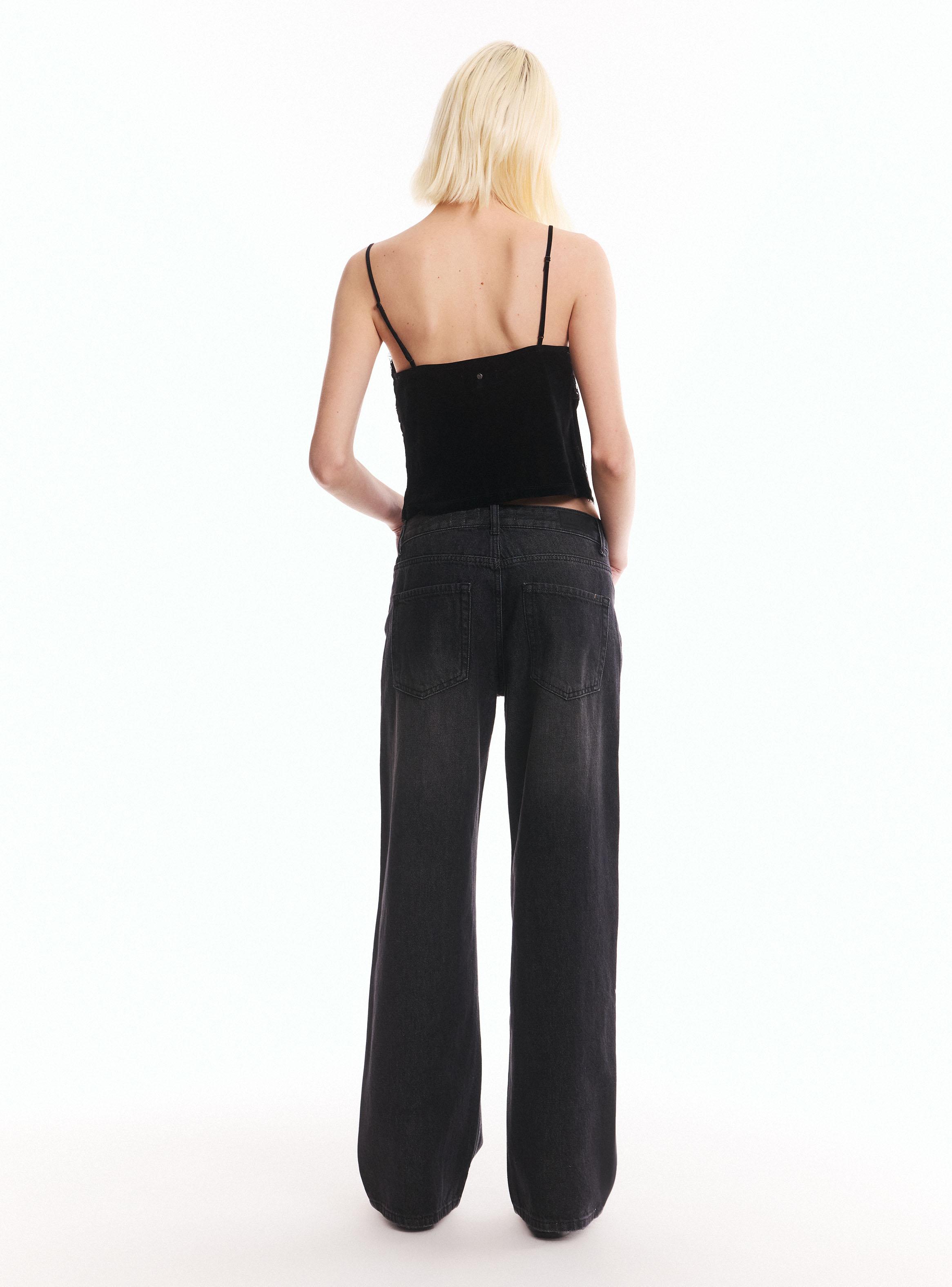 Jeans Straight Tiro Medio-5