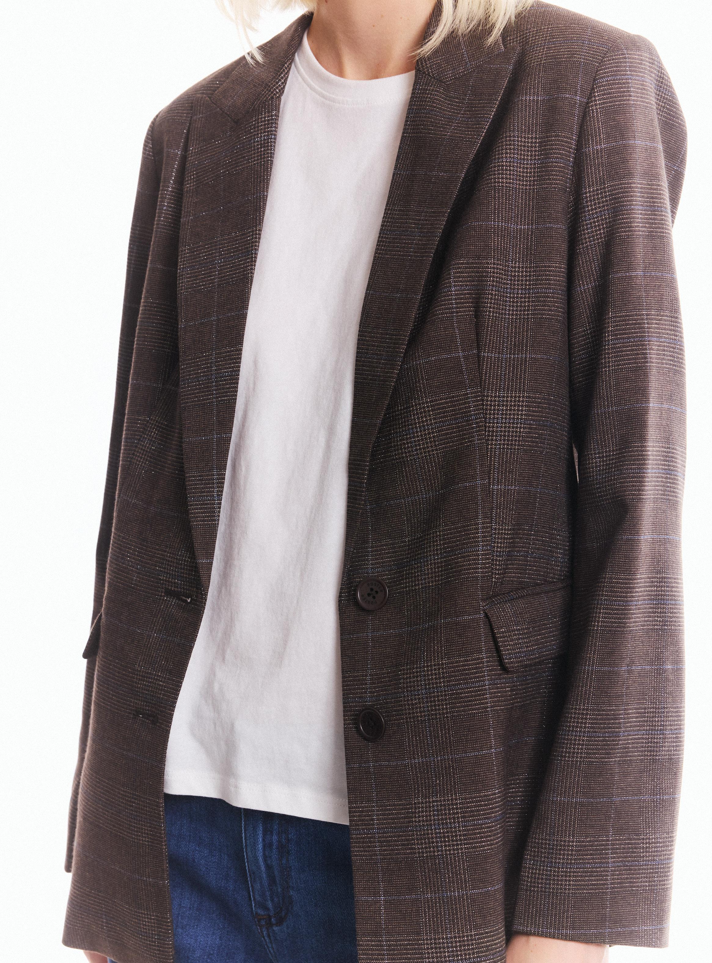 Blazer Escocés con Lurex-3
