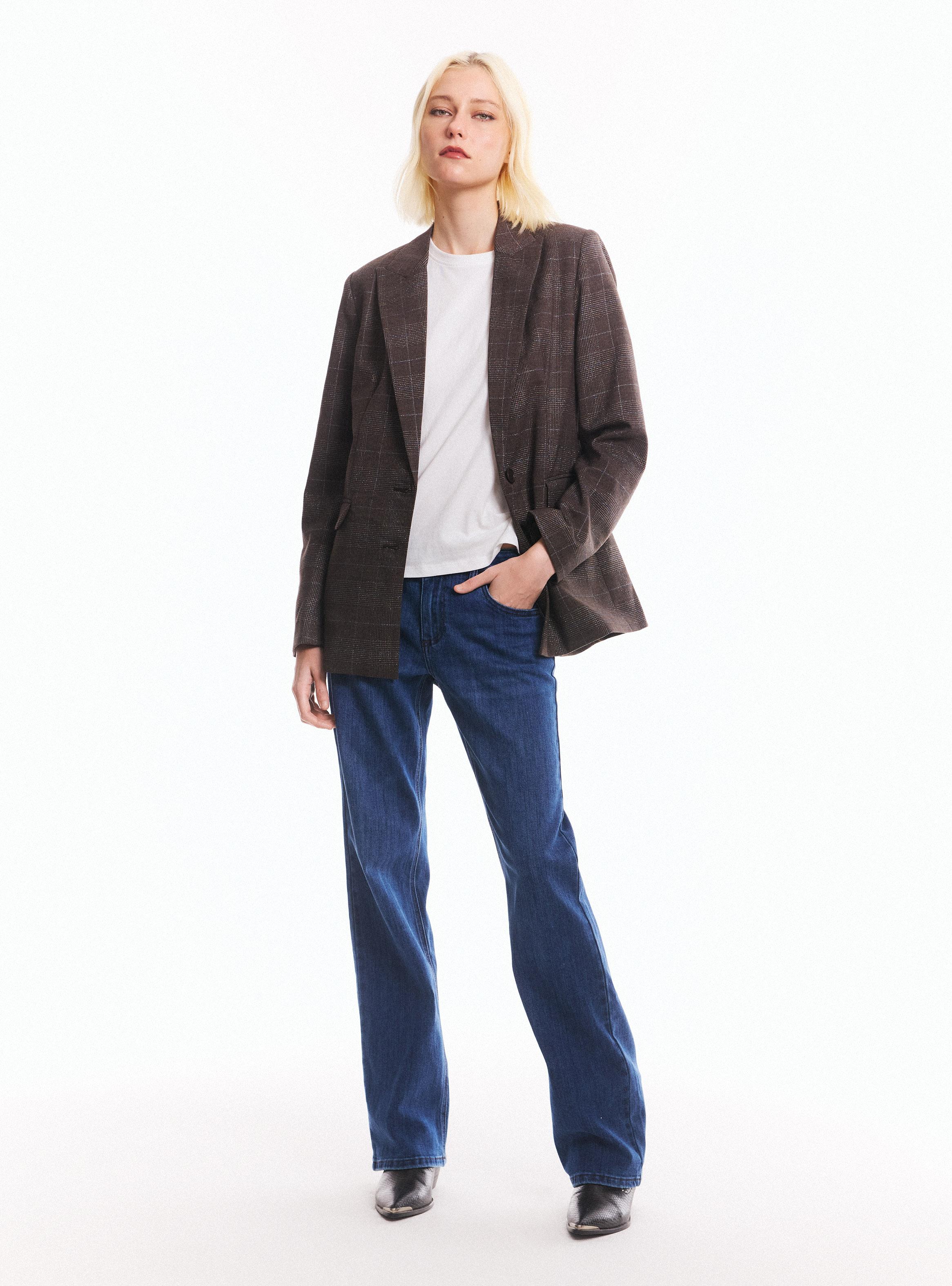 Blazer Escocés con Lurex-4