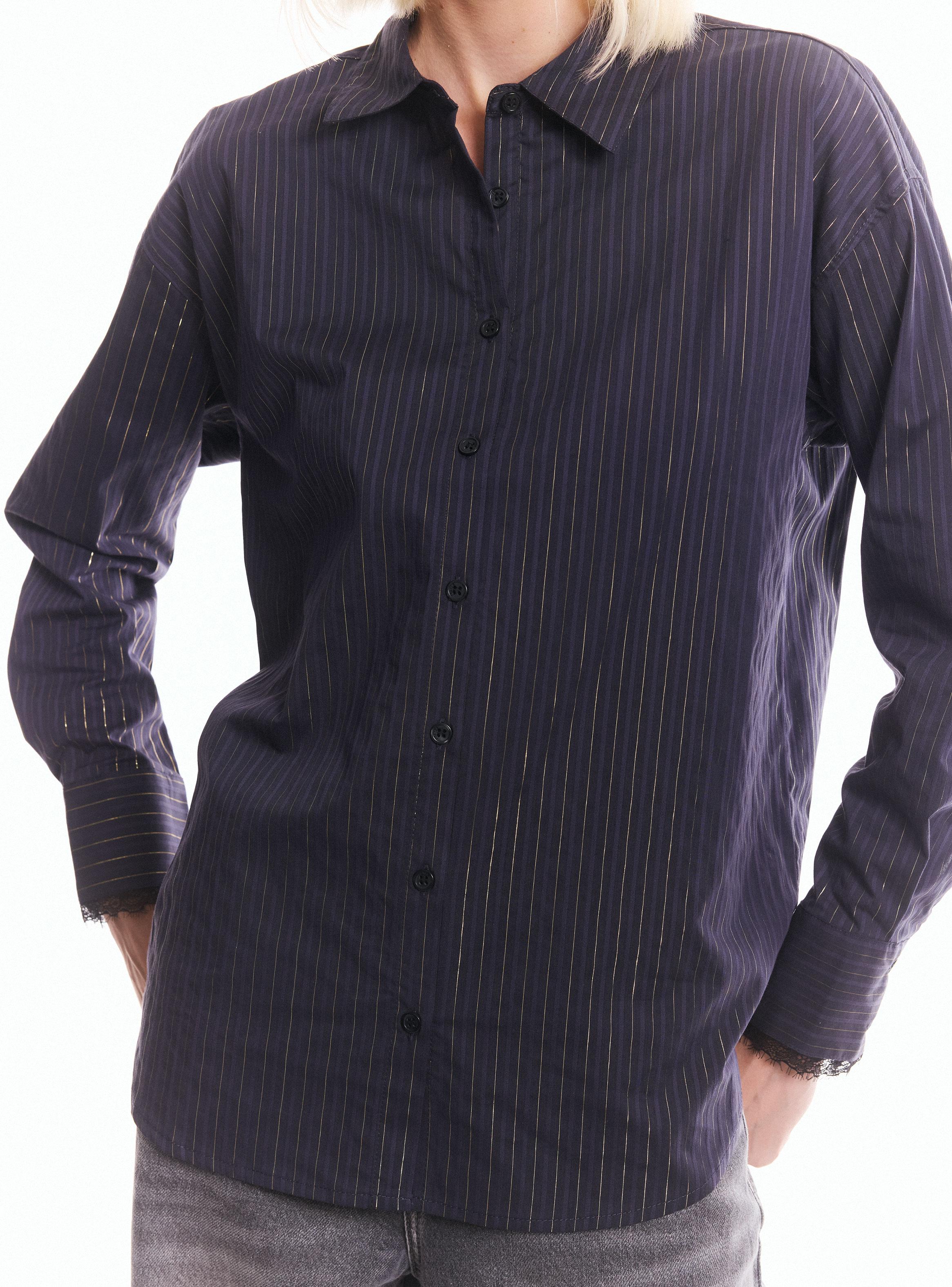 Blusa Oversize Detalle Encaje-2