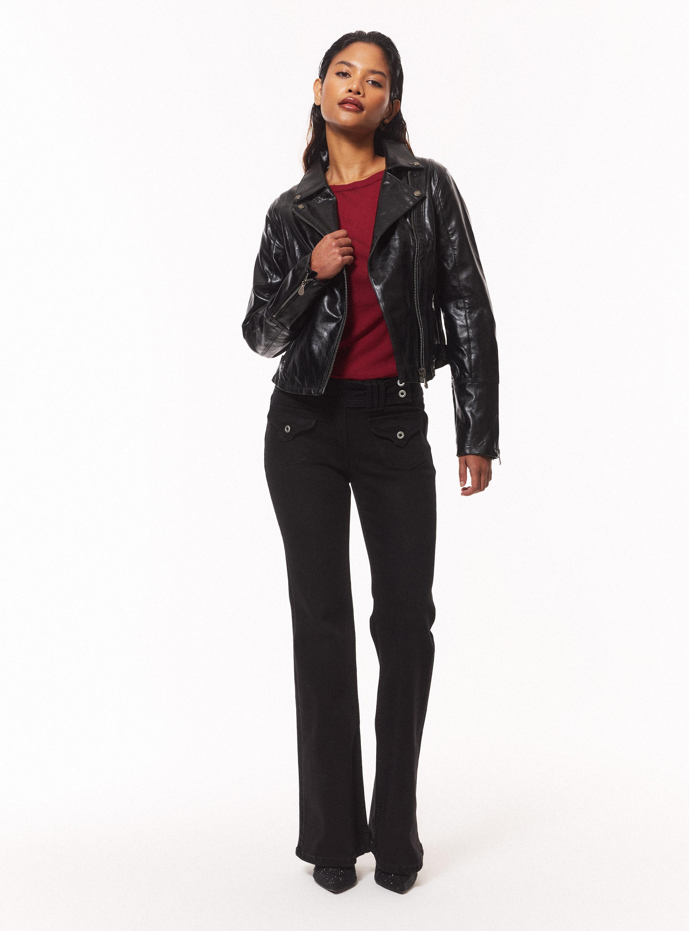 Chaqueta Biker Acharolada-4