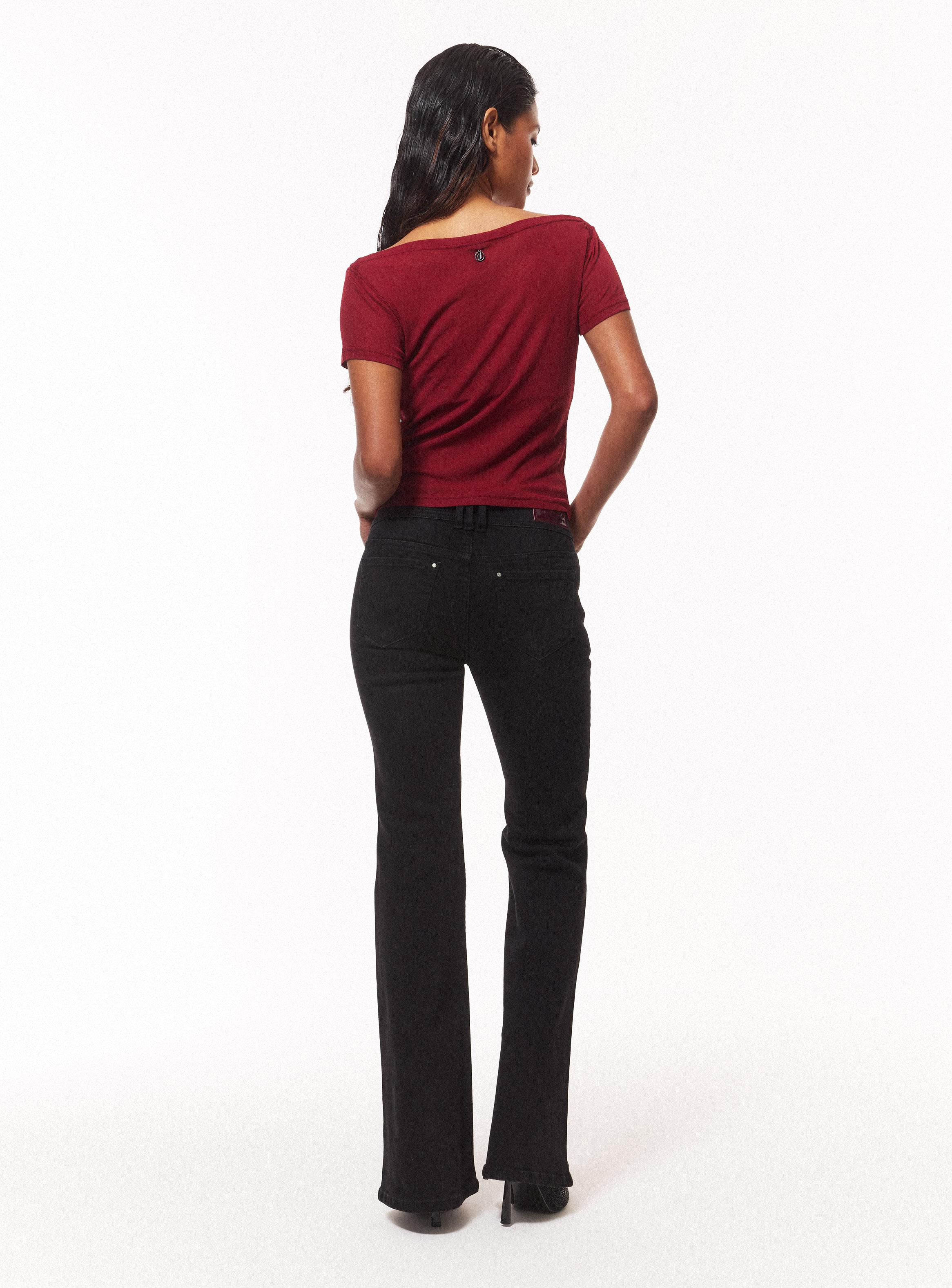 Jeans Flare con Bolsillos Delanteros-5
