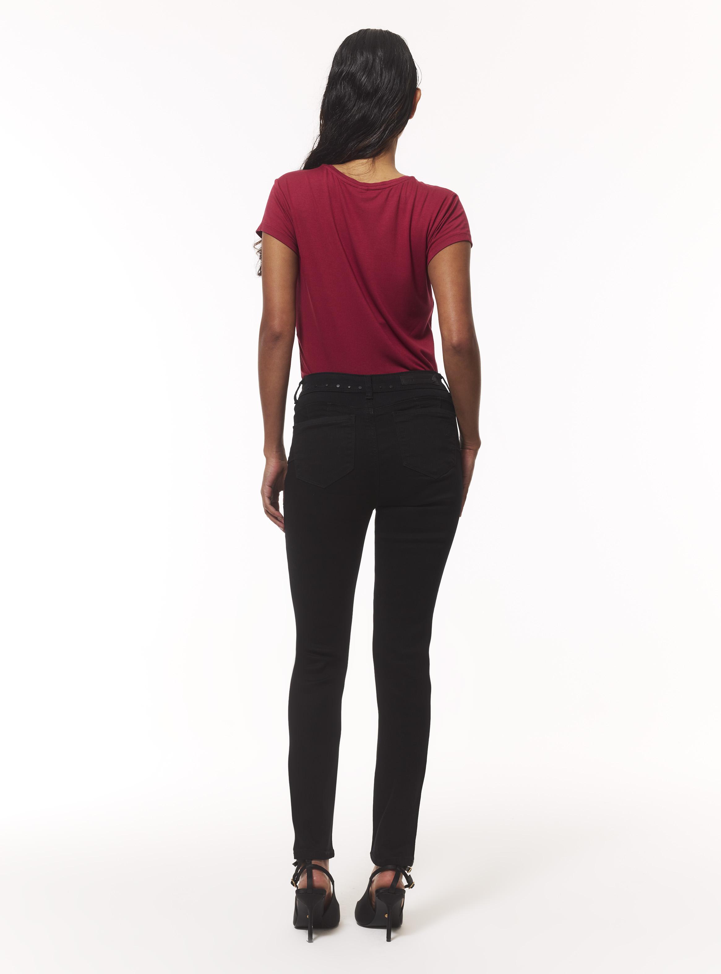 Jeans Skinny con Tachas en Pretina y Costado-5