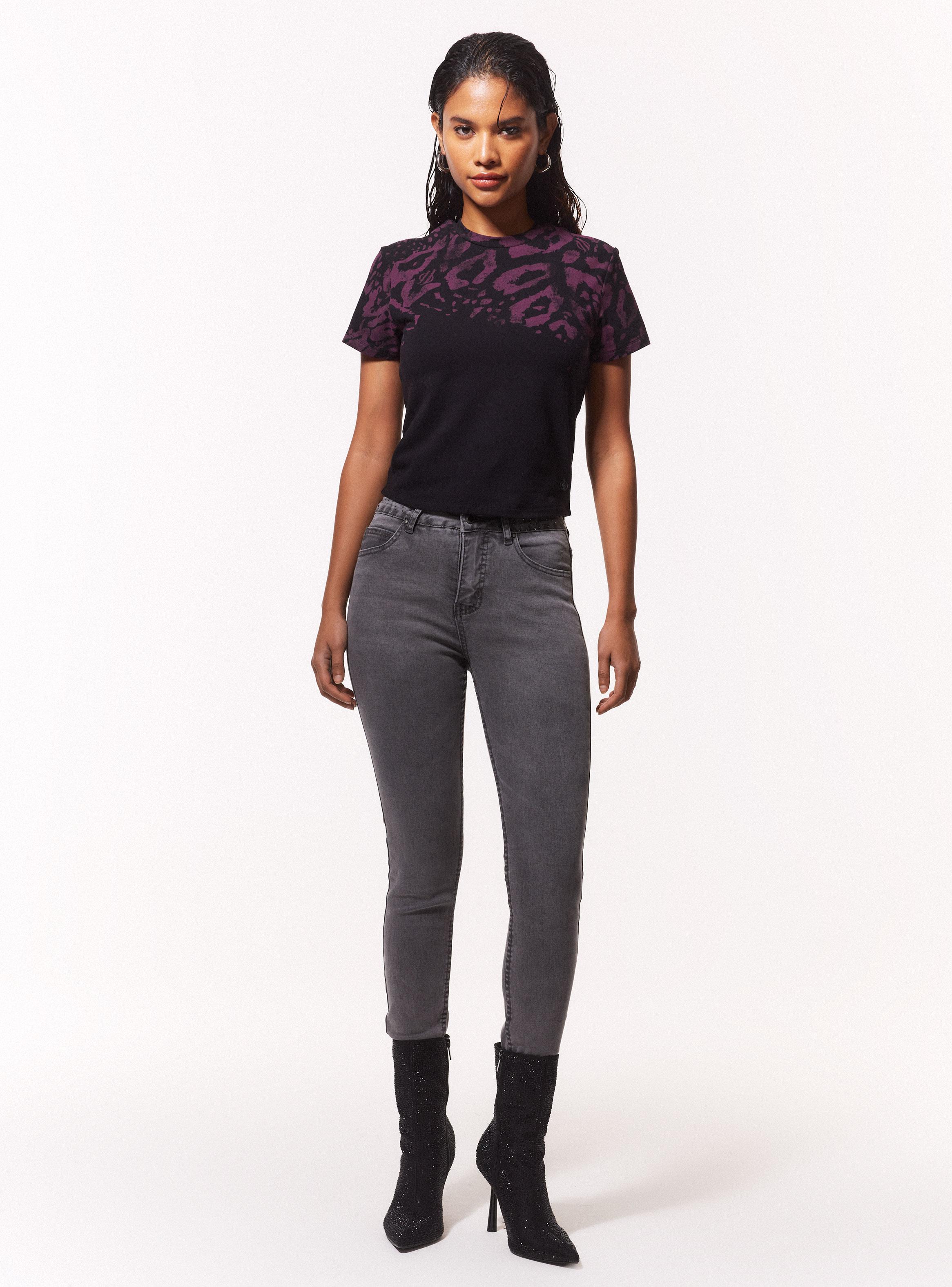 Jeans Skinny  Strass en Pretina y Bolsillos Traseros-4
