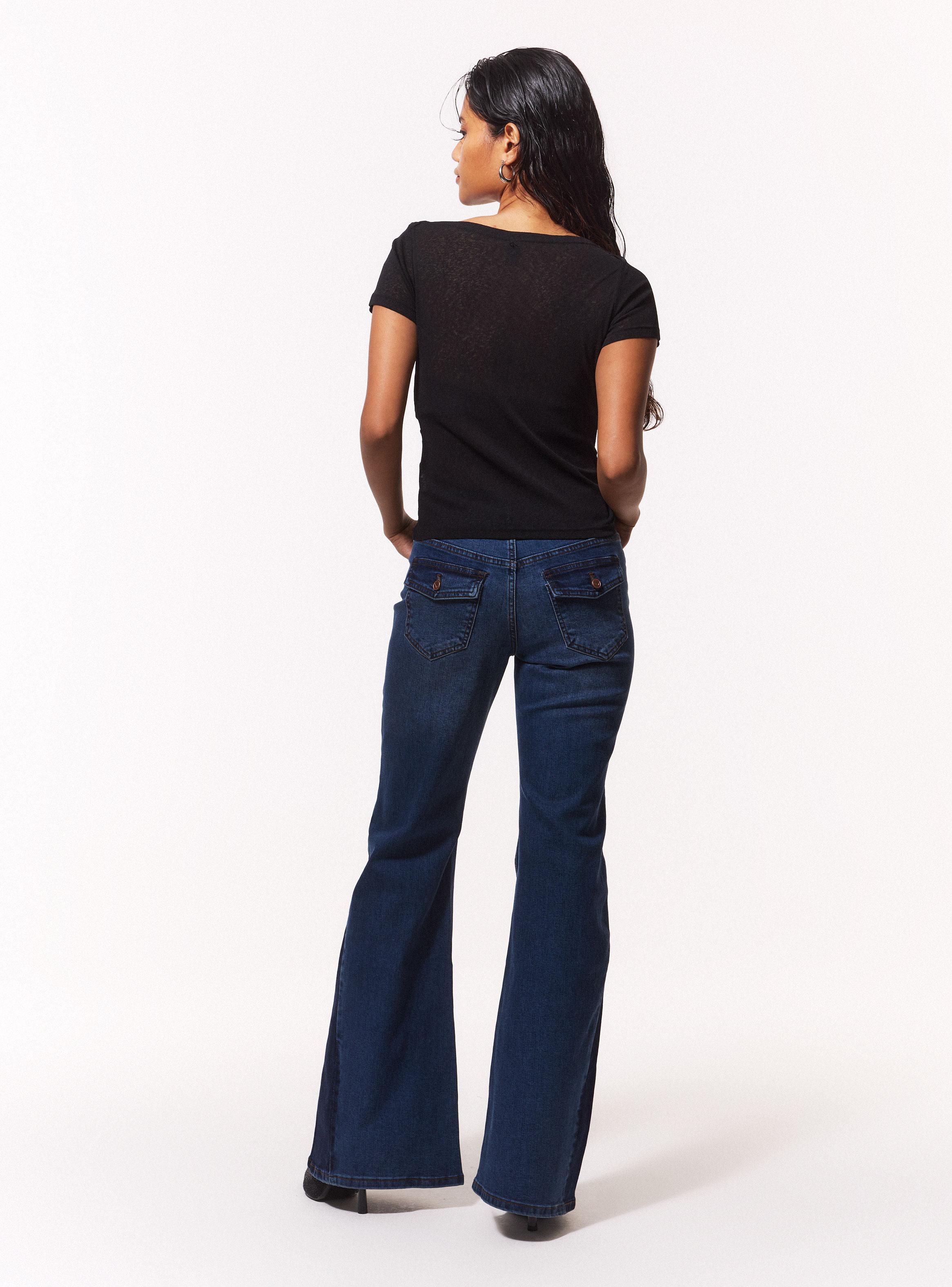 Jeans Flare con Reserva en la Bota-5