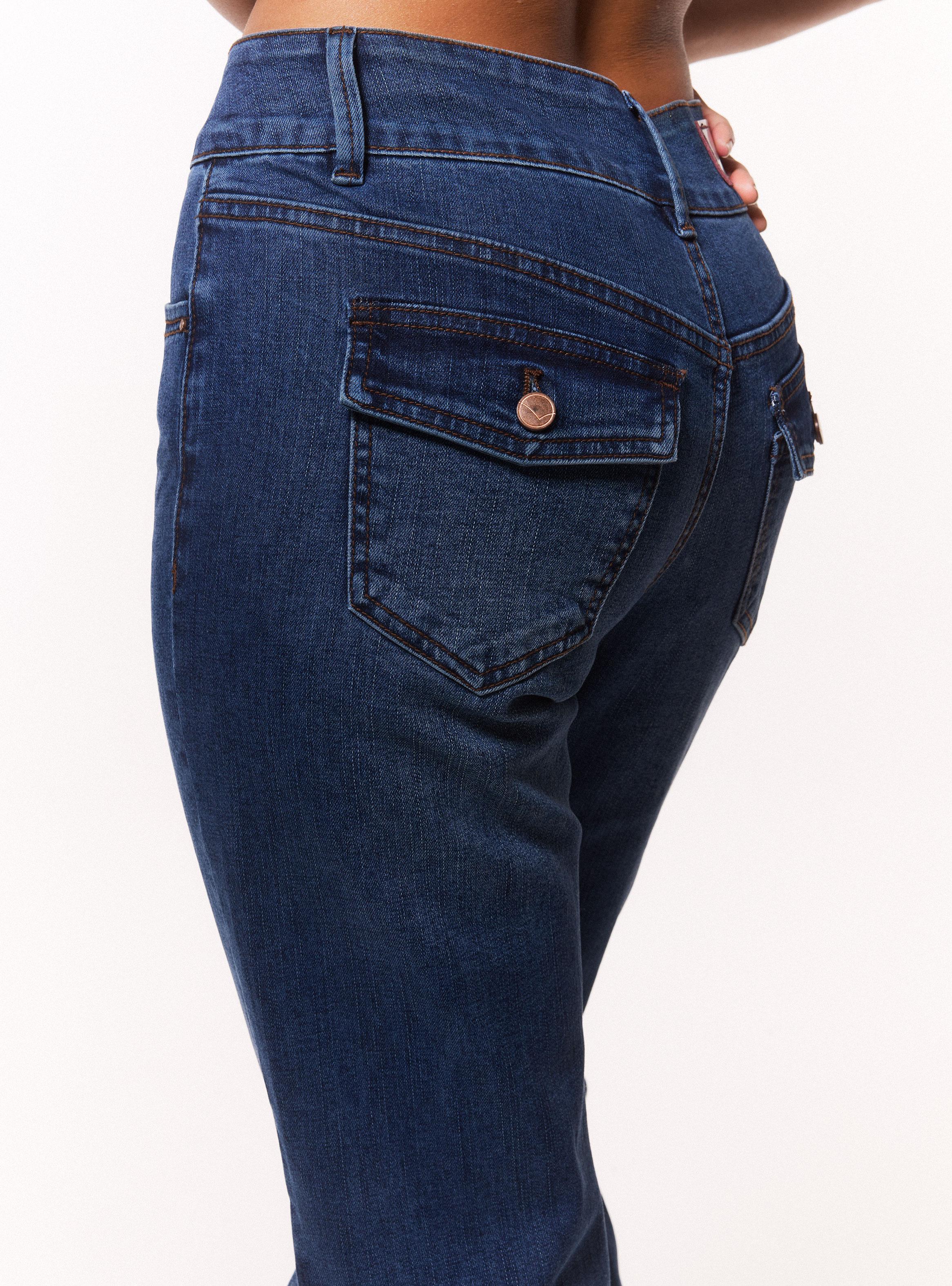 Jeans Flare con Reserva en la Bota-3