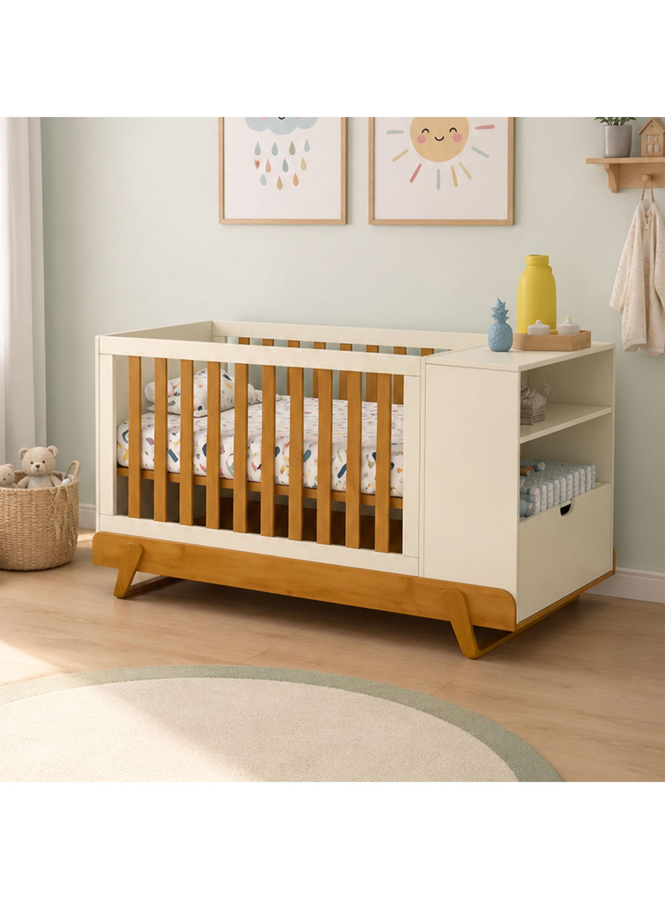 Cuna Multifunción Max Miel Beige Eco Wood-5