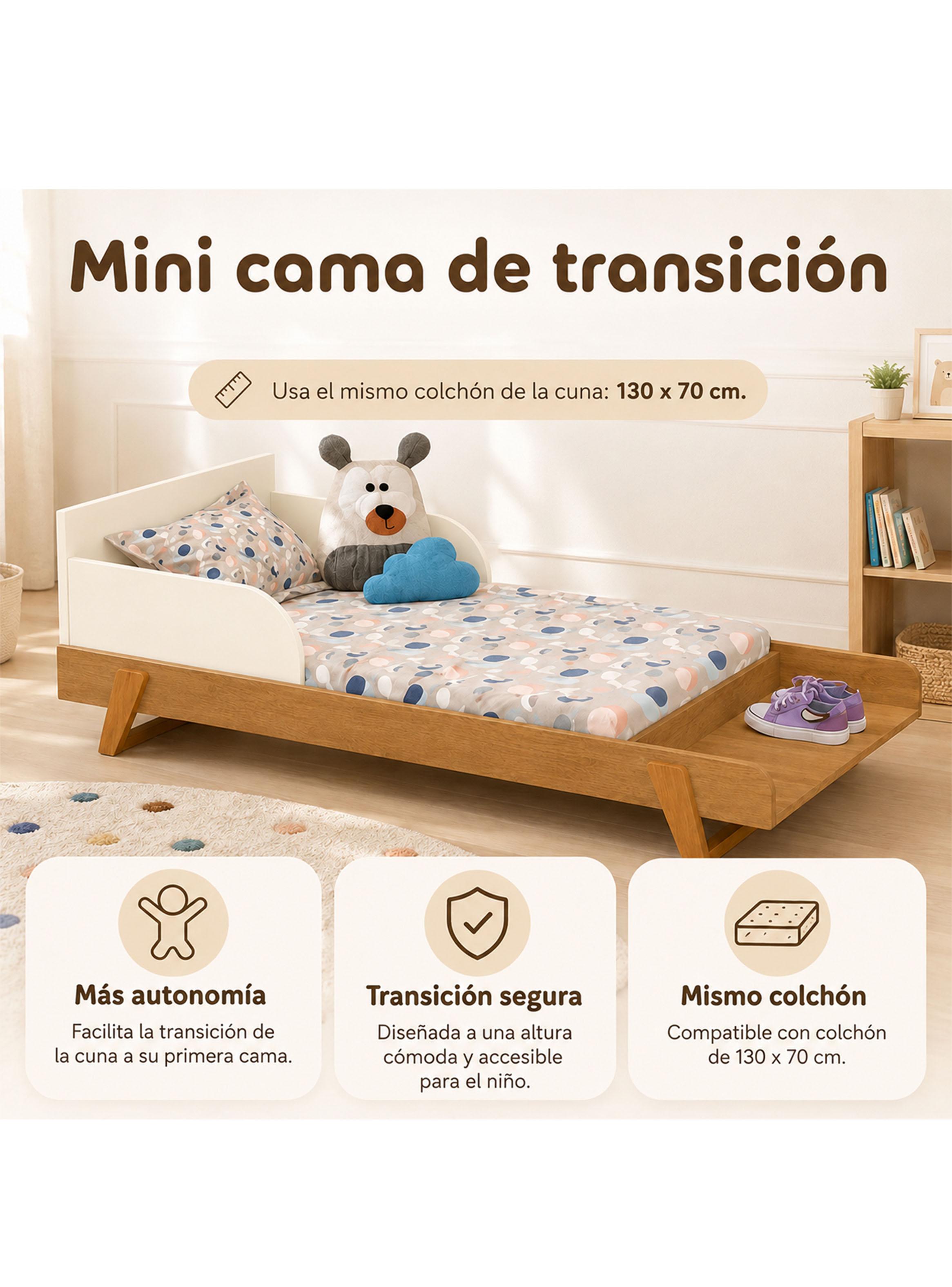 Cuna Multifunción Max Miel Beige Eco Wood-4