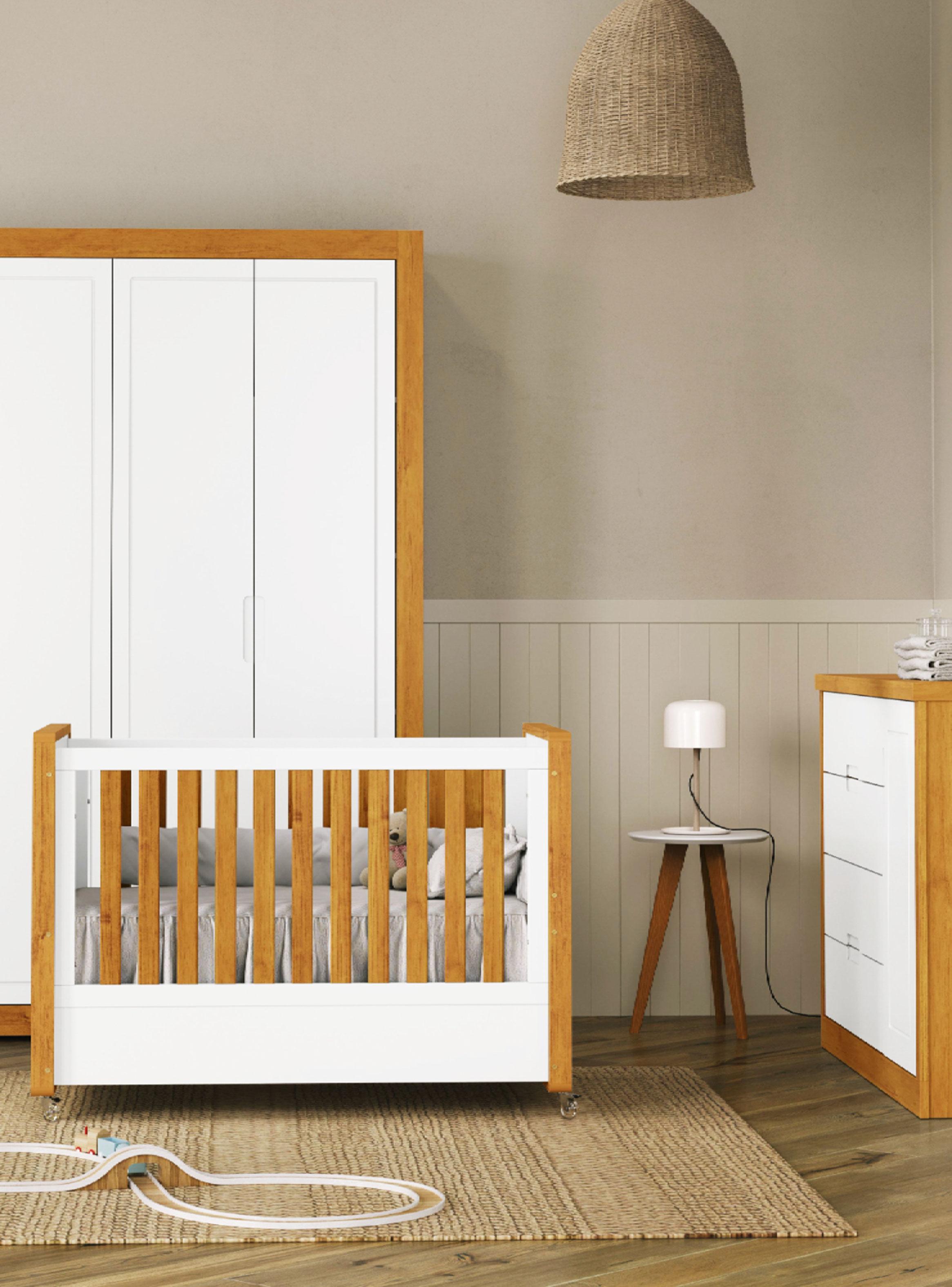 Cuna Tutto 2 en 1 Blanco Caramelo-3