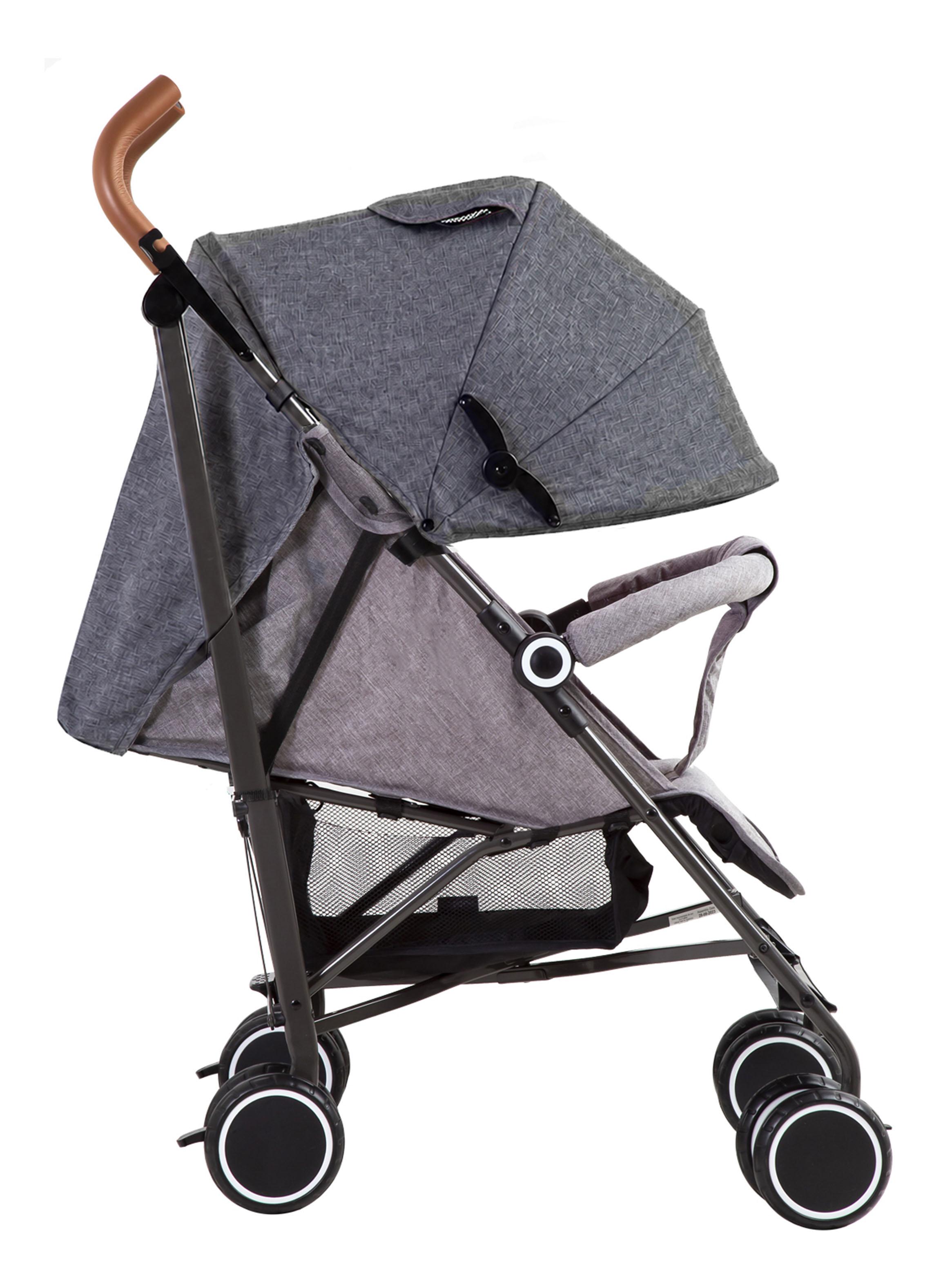 Coche Paragua Clap Melange Gris Bebesit-2