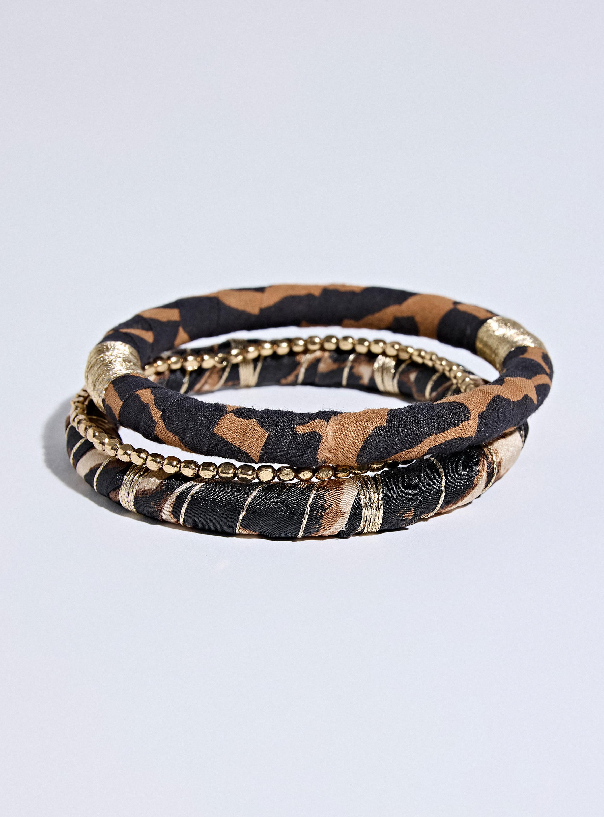 Pulsera Pack Forradas en Tela Estampada-3