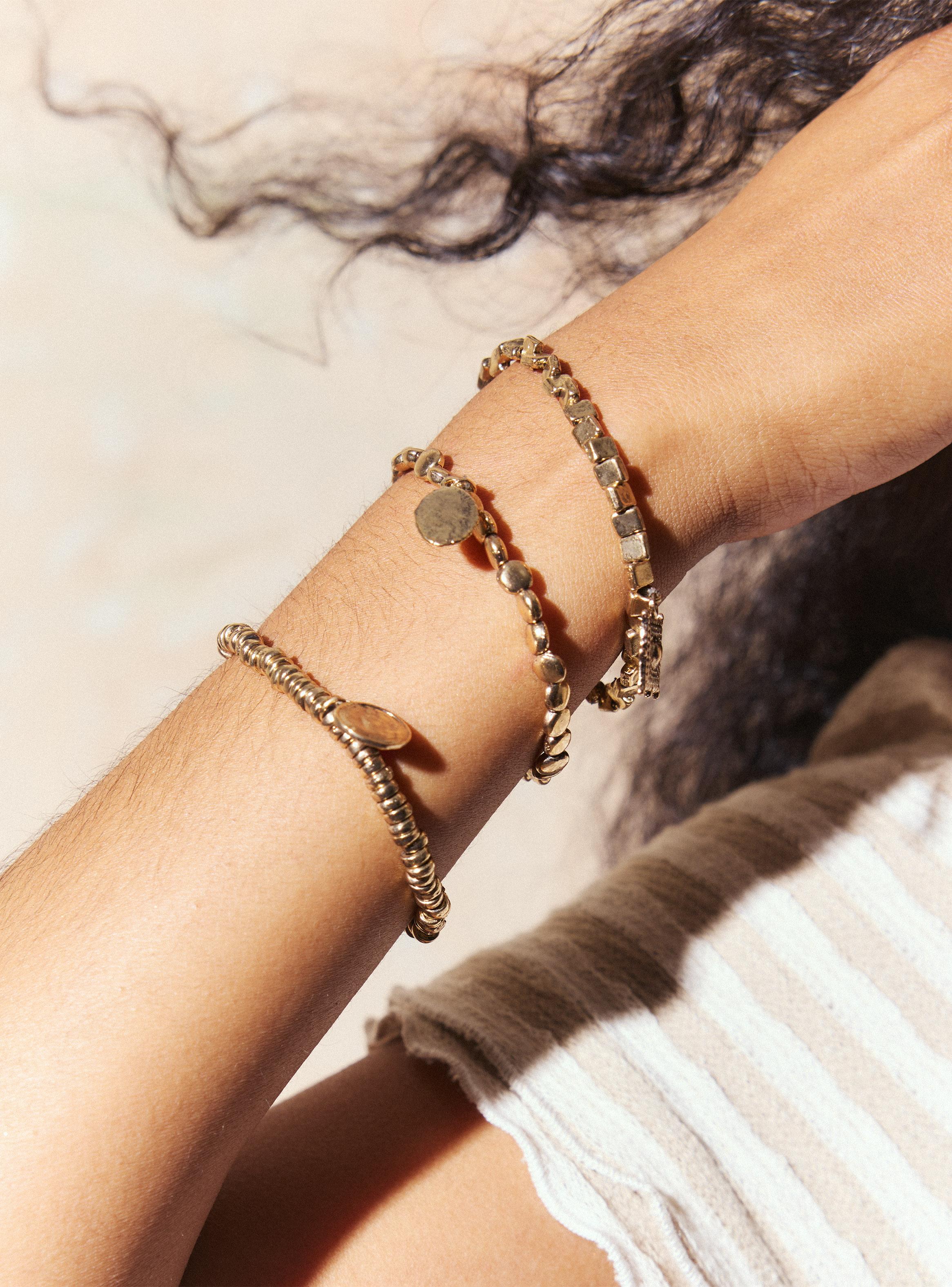 Pulsera Pack de Metal Elasticada-1