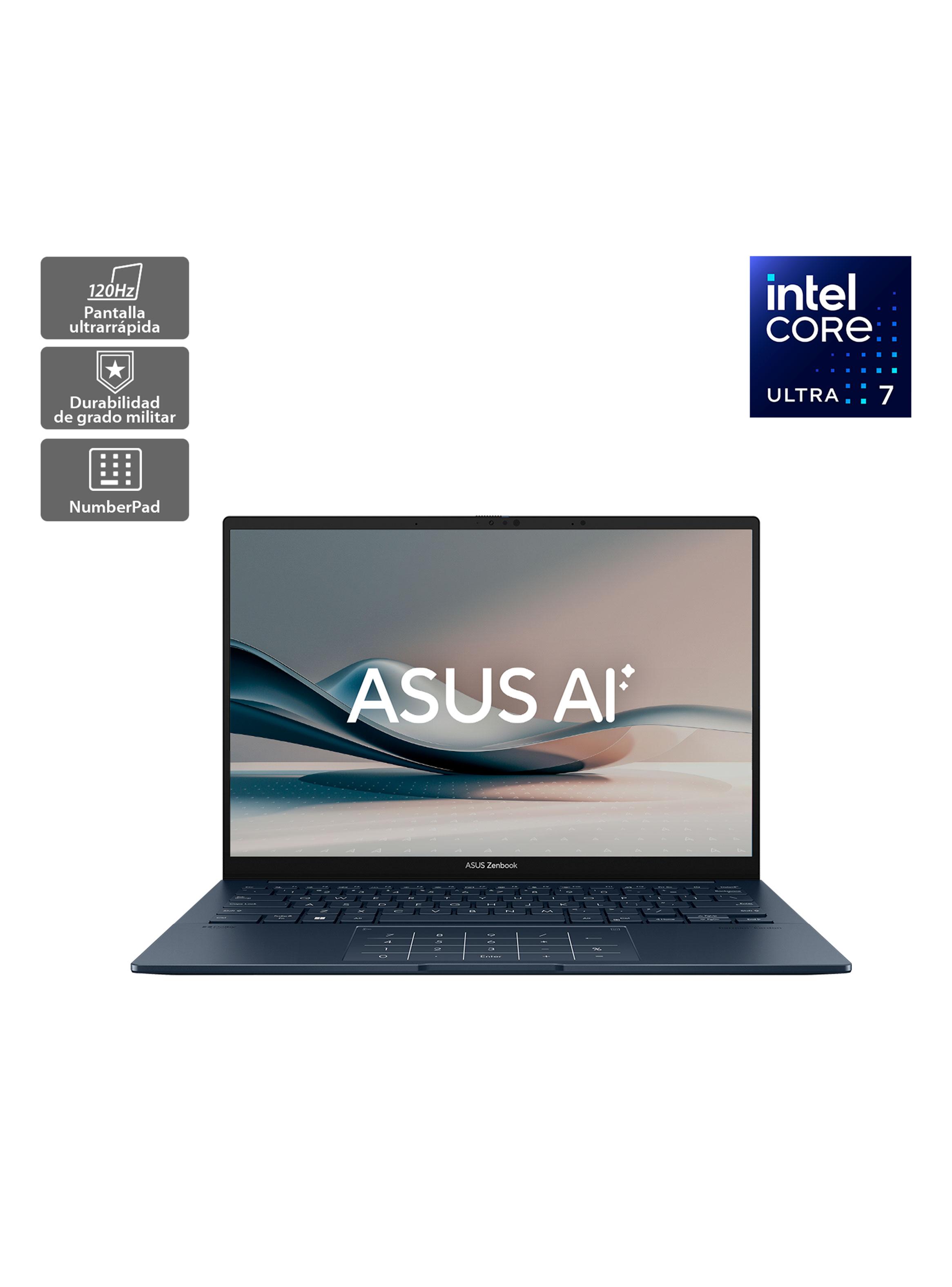 Notebook Zenbook 14 OLED UX3405 Intel Ultra 7 16GB RAM 1TB SSD 14'' 3K 120Hz Pantalla Touch-1