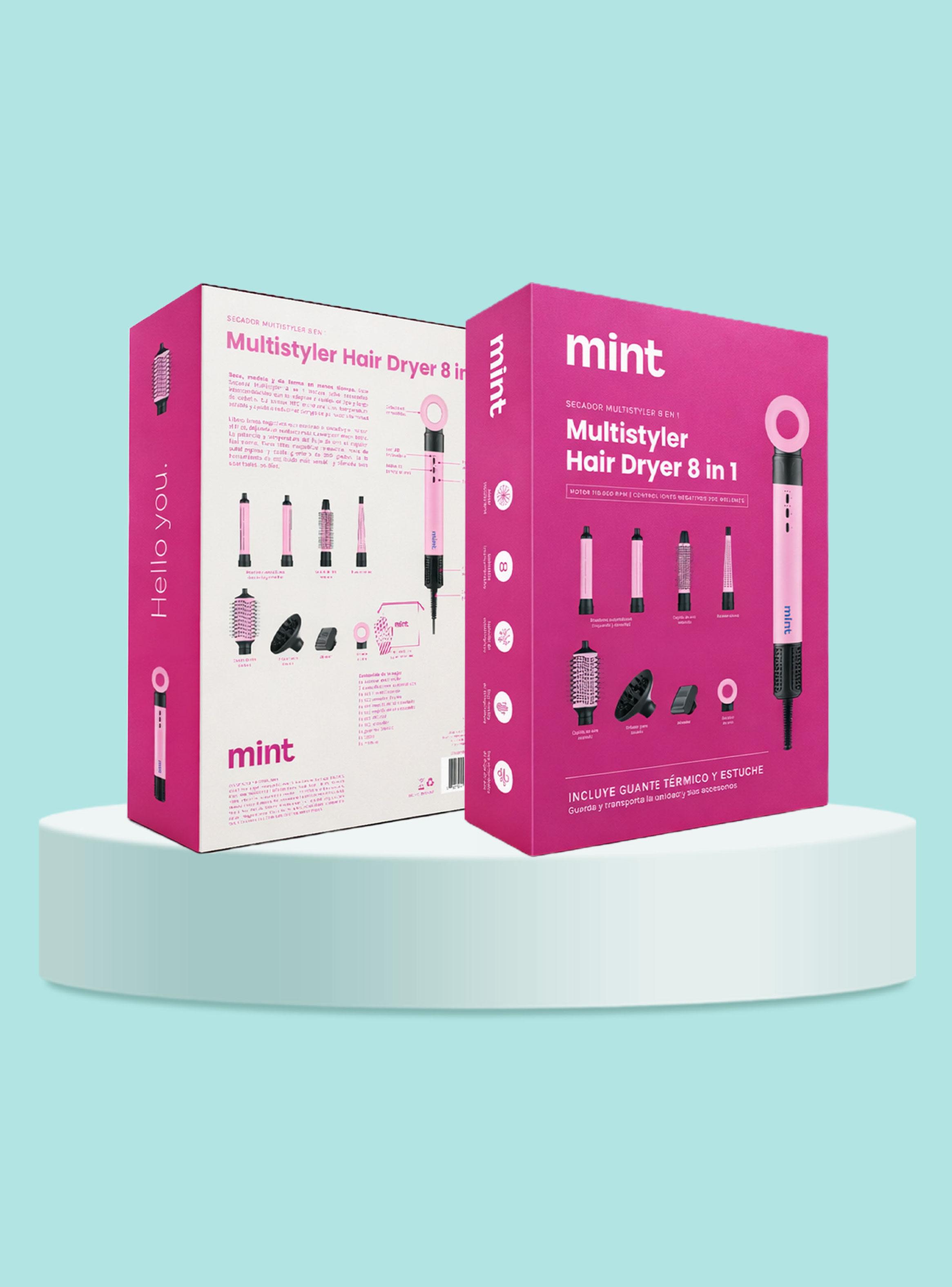 Secador de Pelo Multistyler 8 en 1 MHR-036 Rosado-8