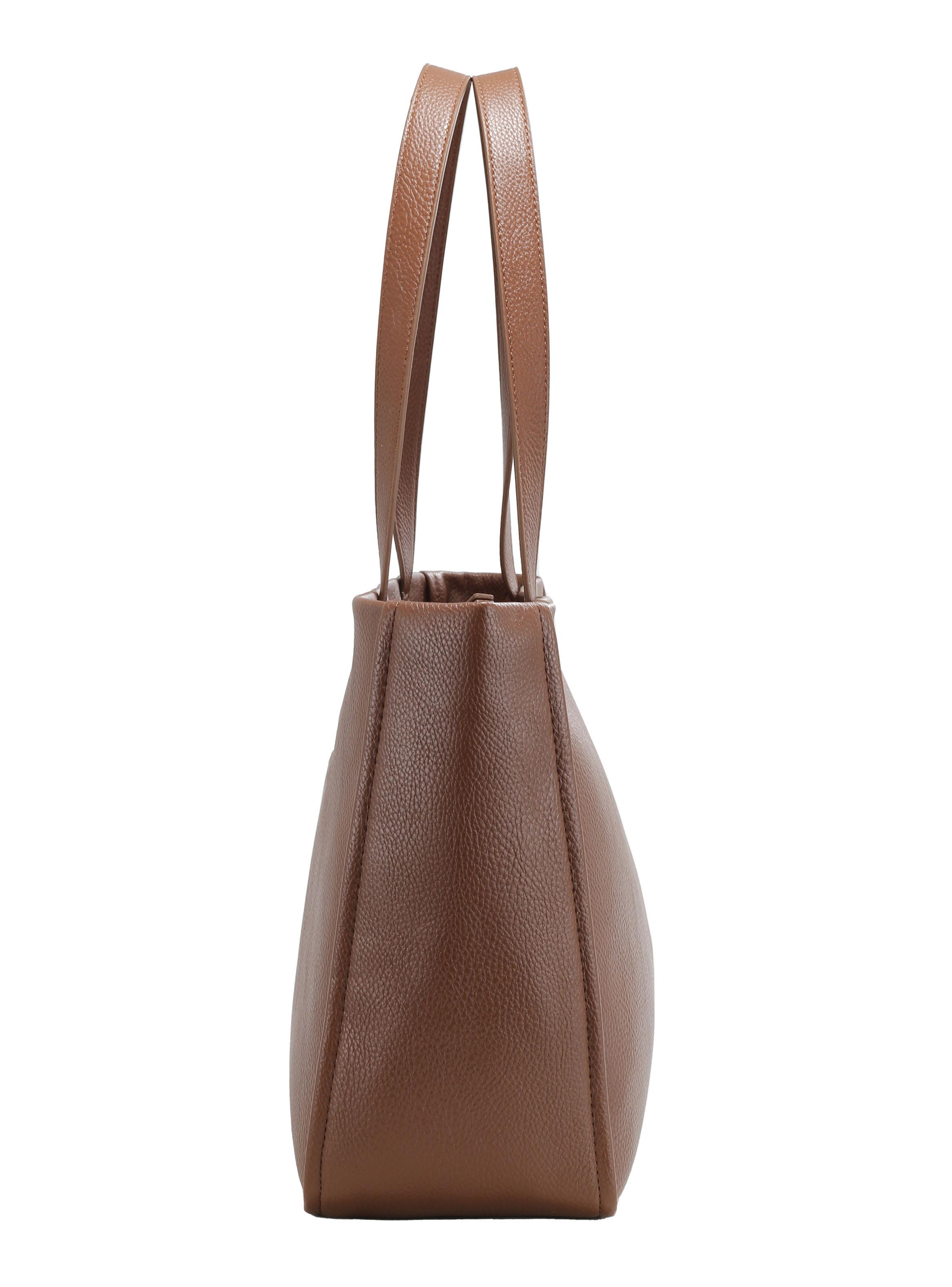 Cartera Tipo Tote Café-2