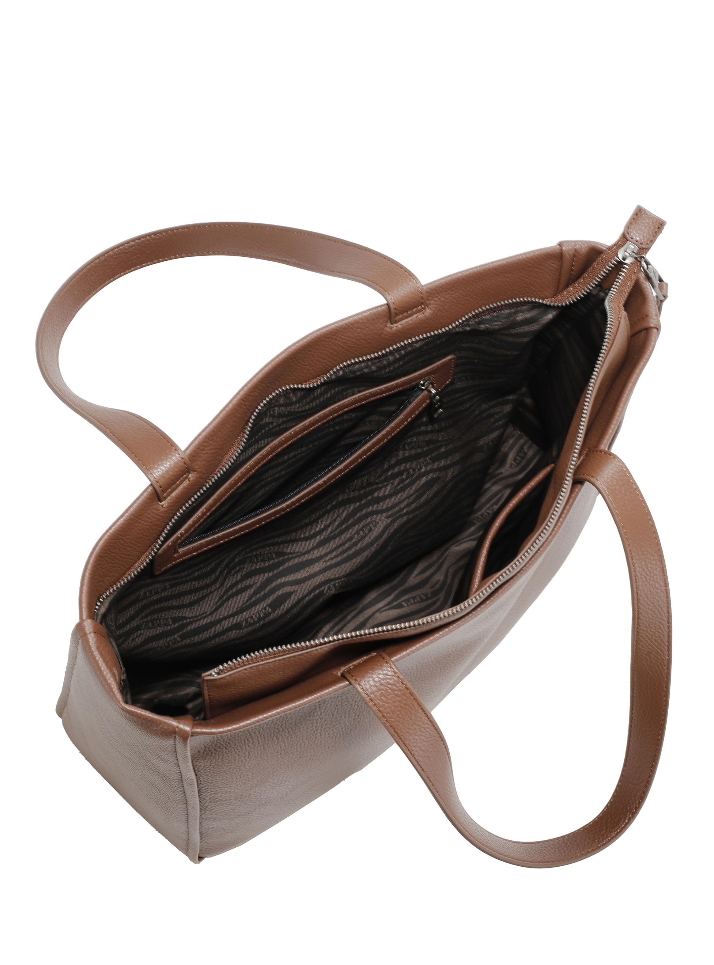 Cartera Tipo Tote Café-3