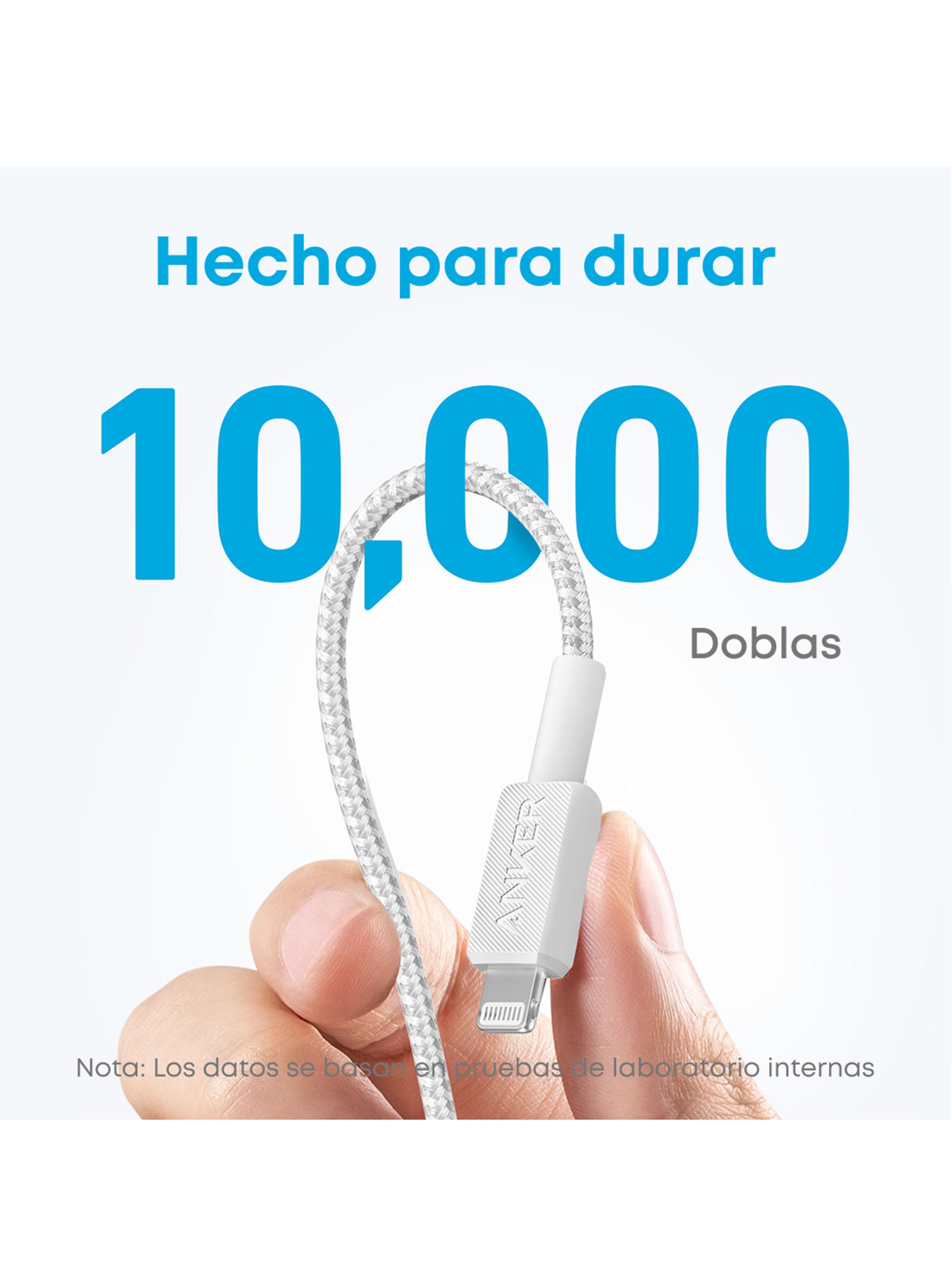 Cable Cargador 60W USB-C a Lightning 1m Blanco-2