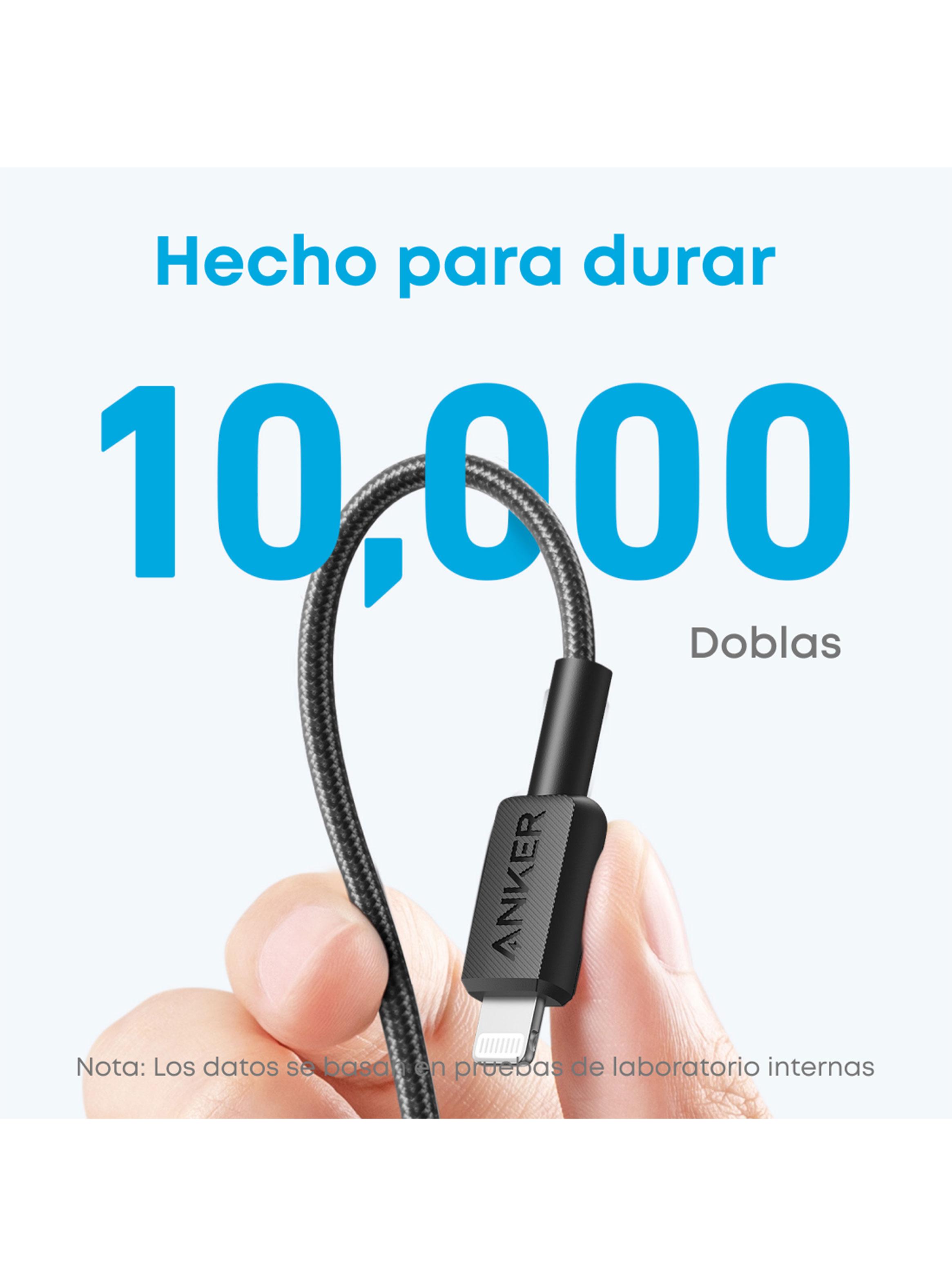 Cable Cargador 60W USB-C a USB-C 2m Negro-3