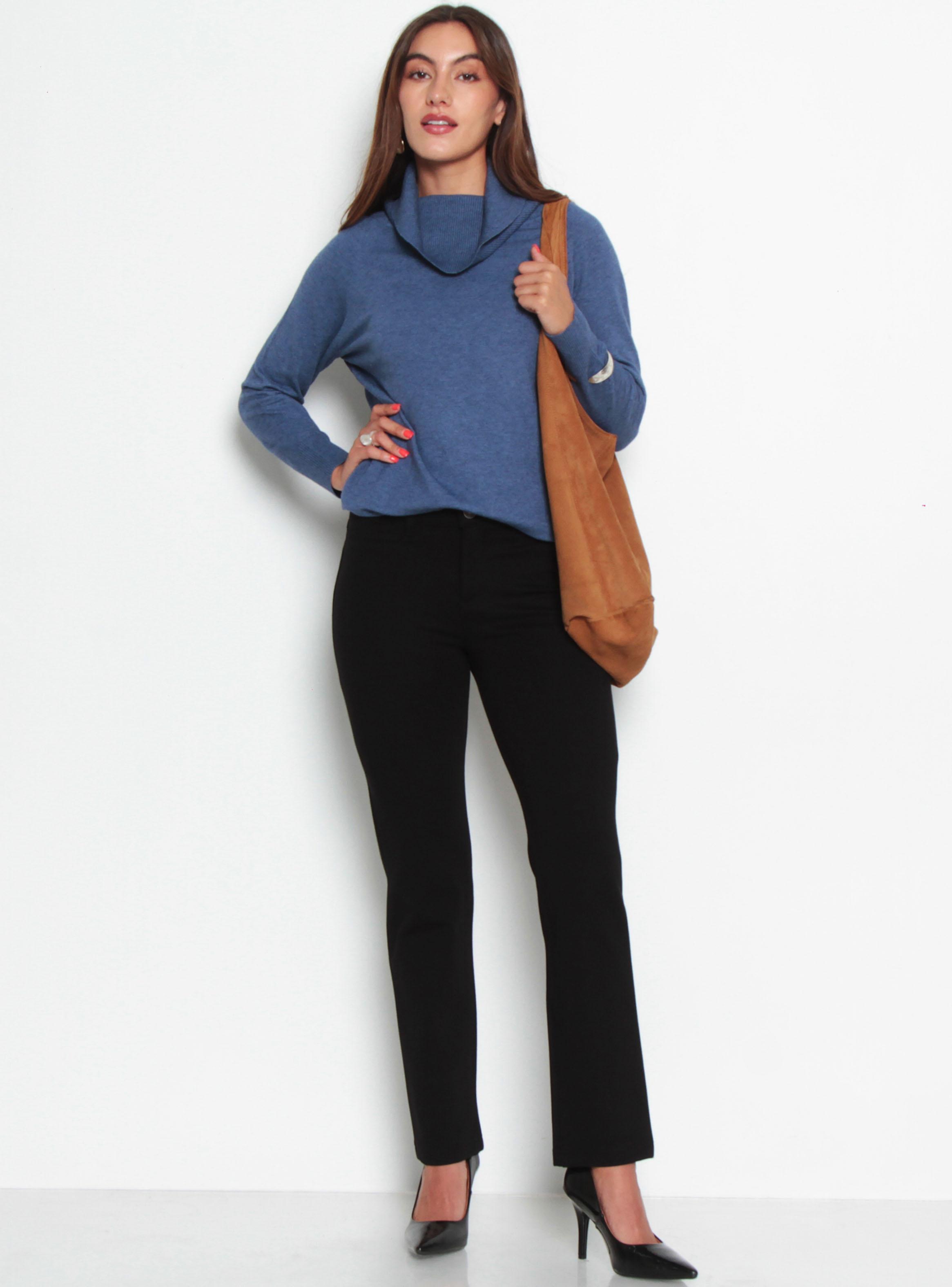 Pantalón Ponte Pitillo Tiro Alto Pretina-3