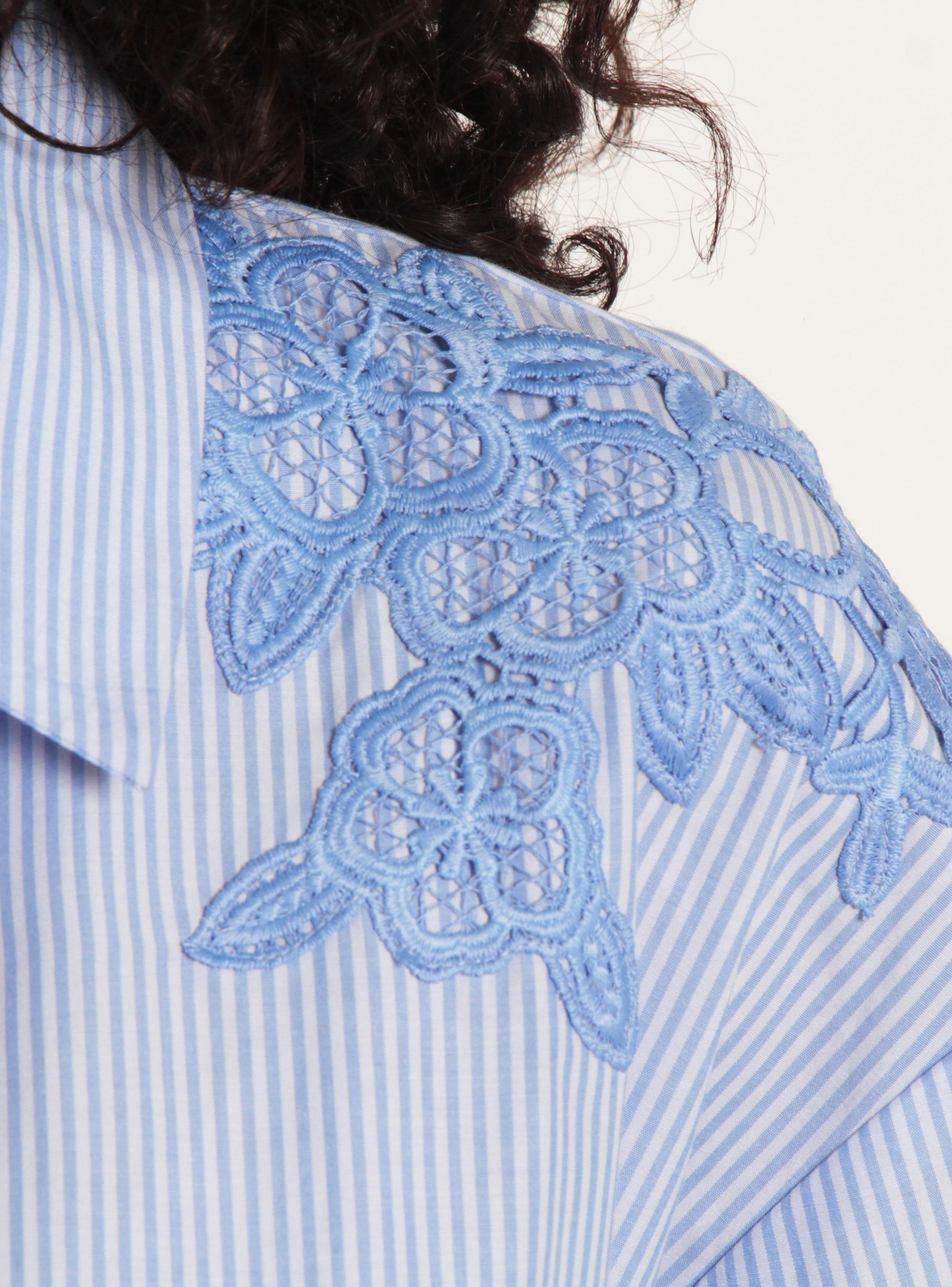 Blusa Listada Manga 3/4 con Bordado-2