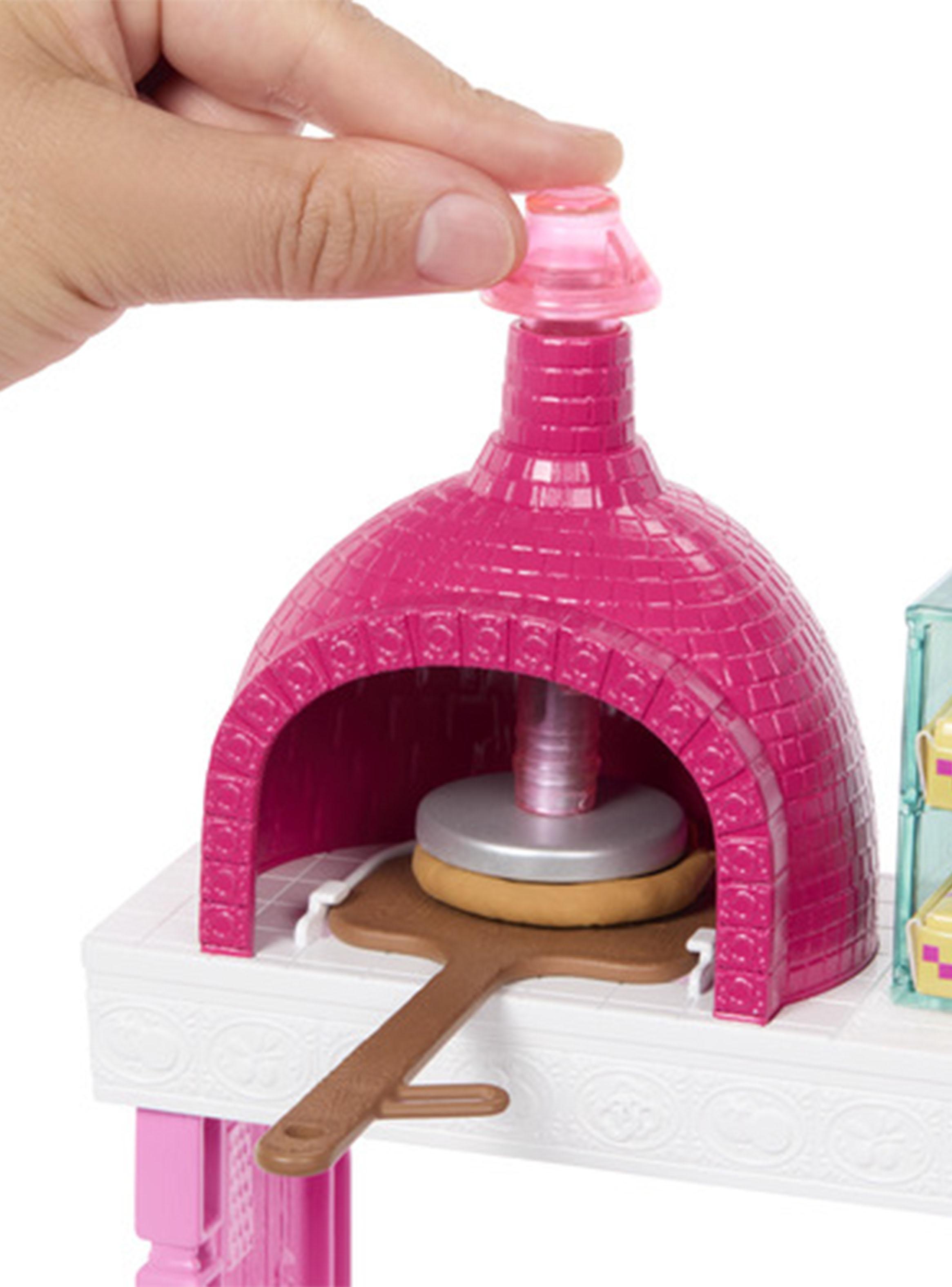 Set Pizzería Muñeca Barbie con Accesorios-5