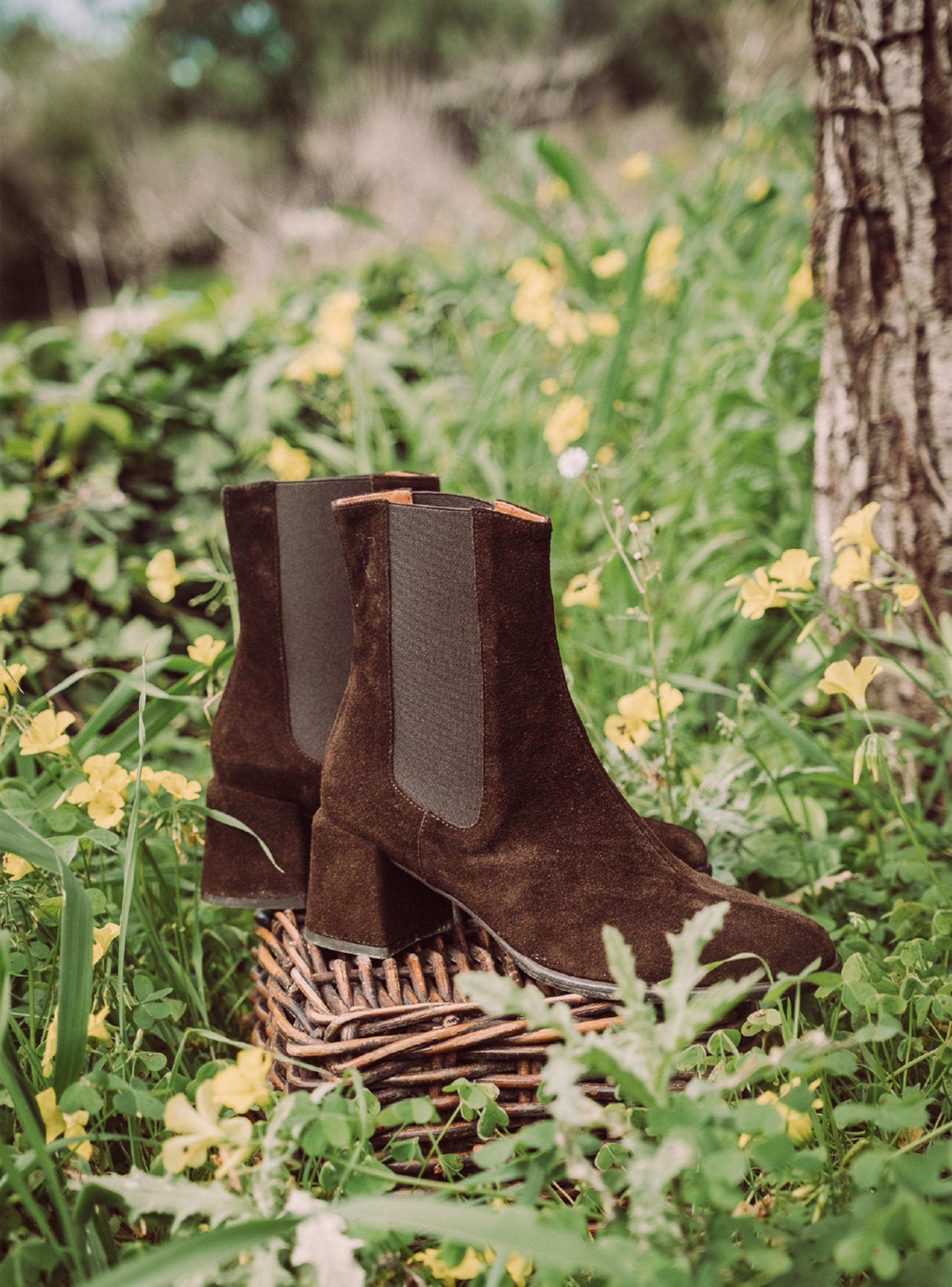 Botín Eiffel Cuero Mujer-2