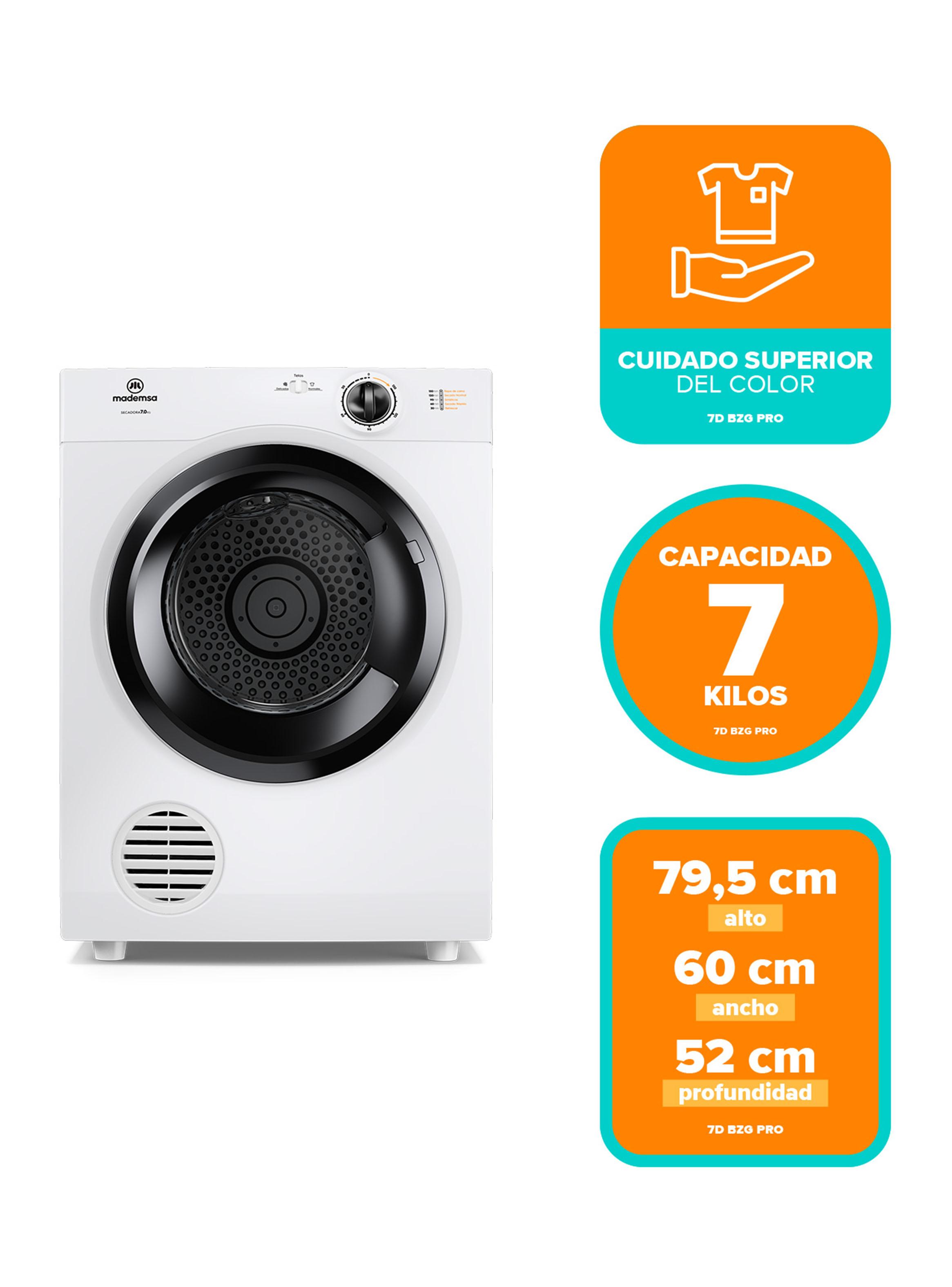 Secadora Carga Frontal 7 kg 7DBZG Pro Blanco-1
