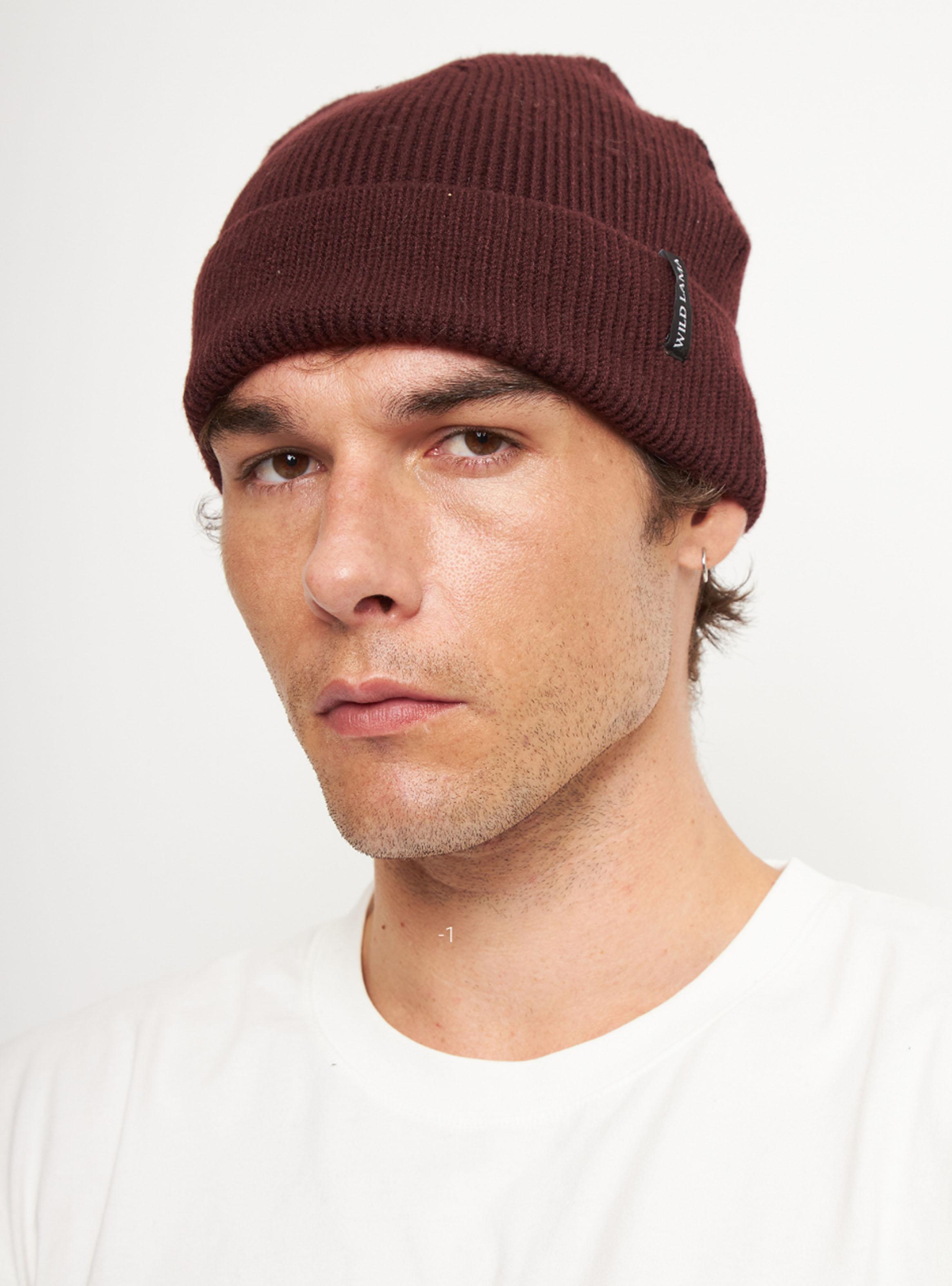 Gorro Beanie Ruta Reciclado Burdeo-0