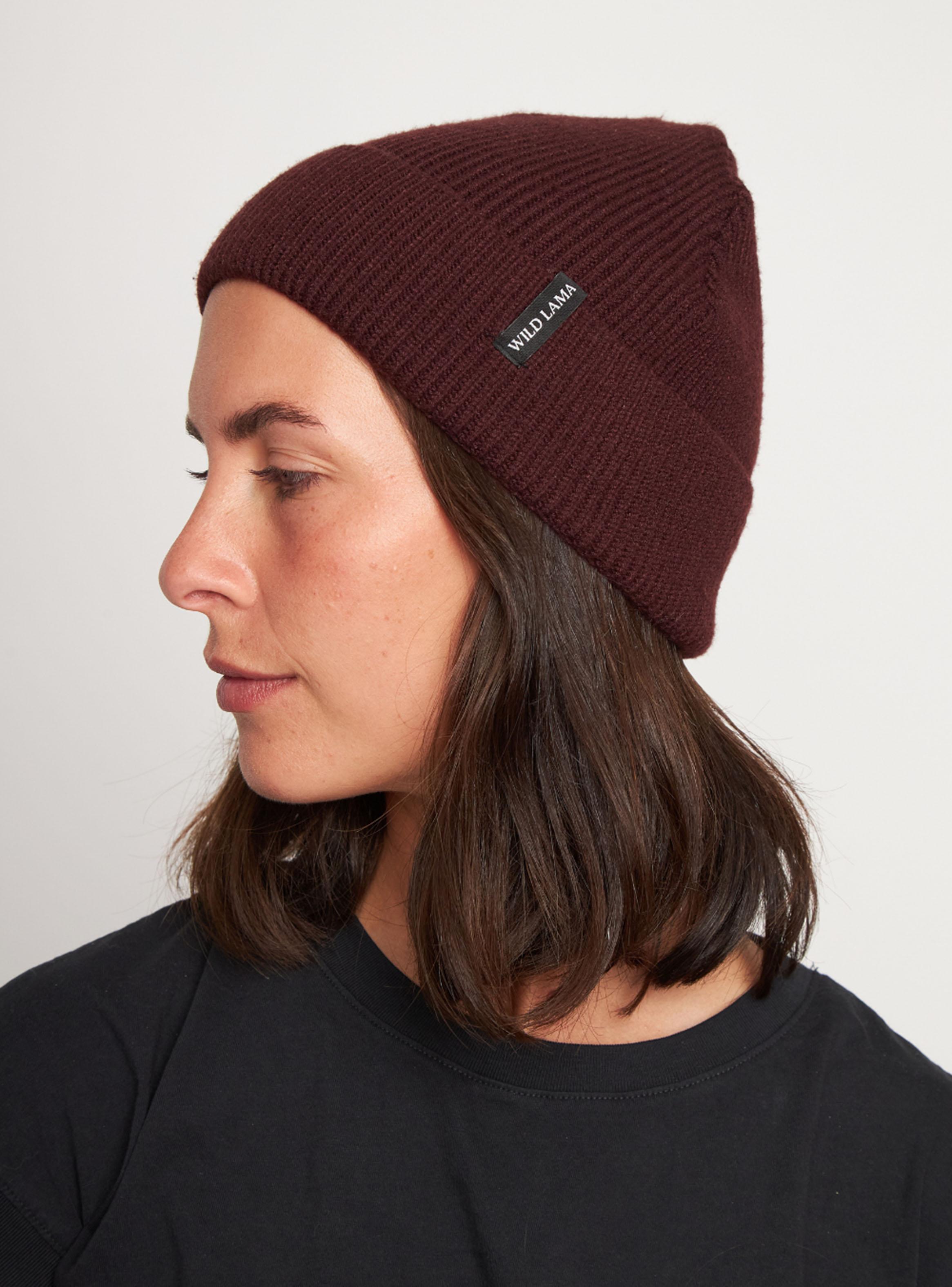 Gorro Beanie Ruta Reciclado Burdeo-1