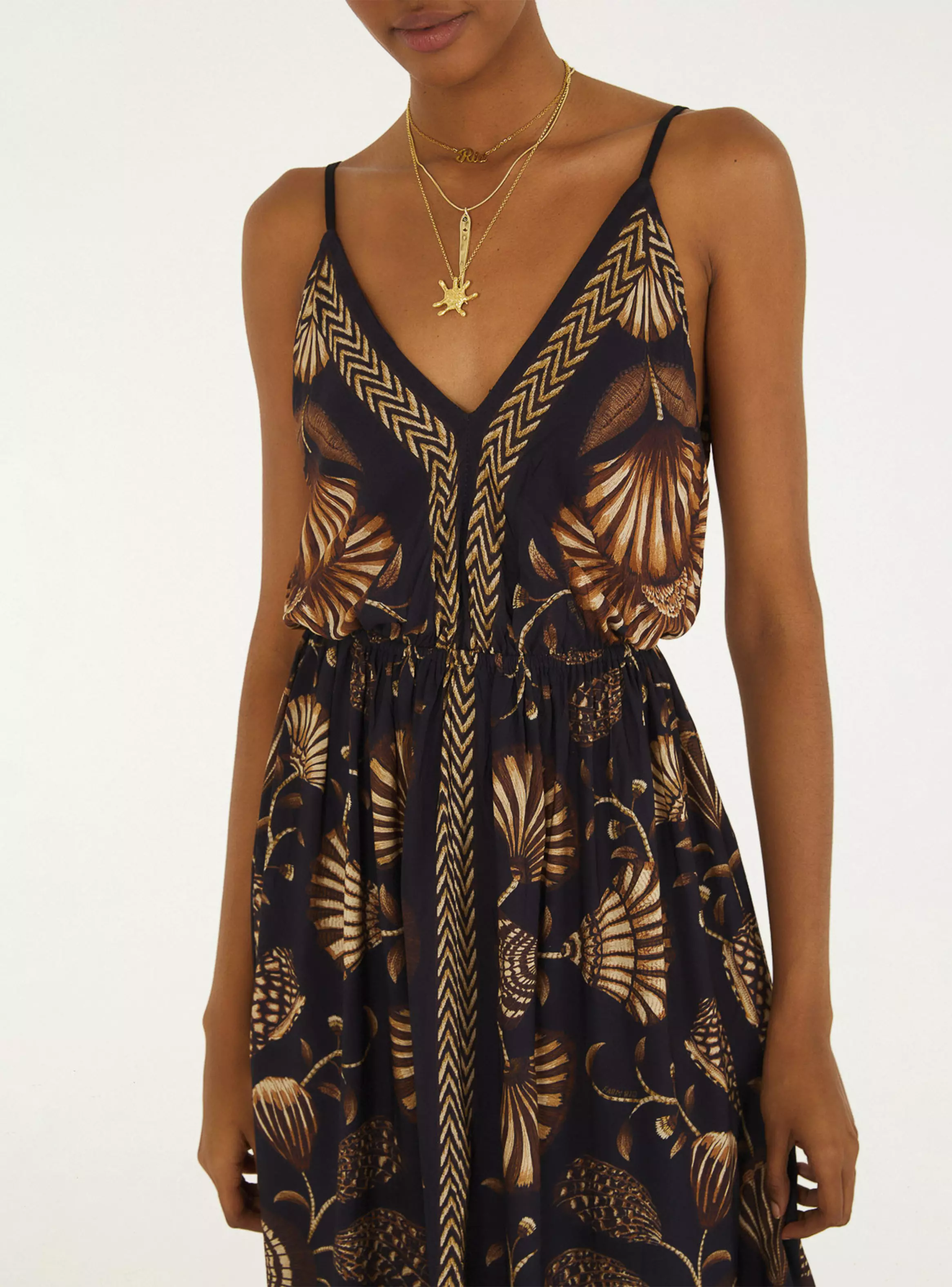 Vestido Midi Floral Ornamental-3