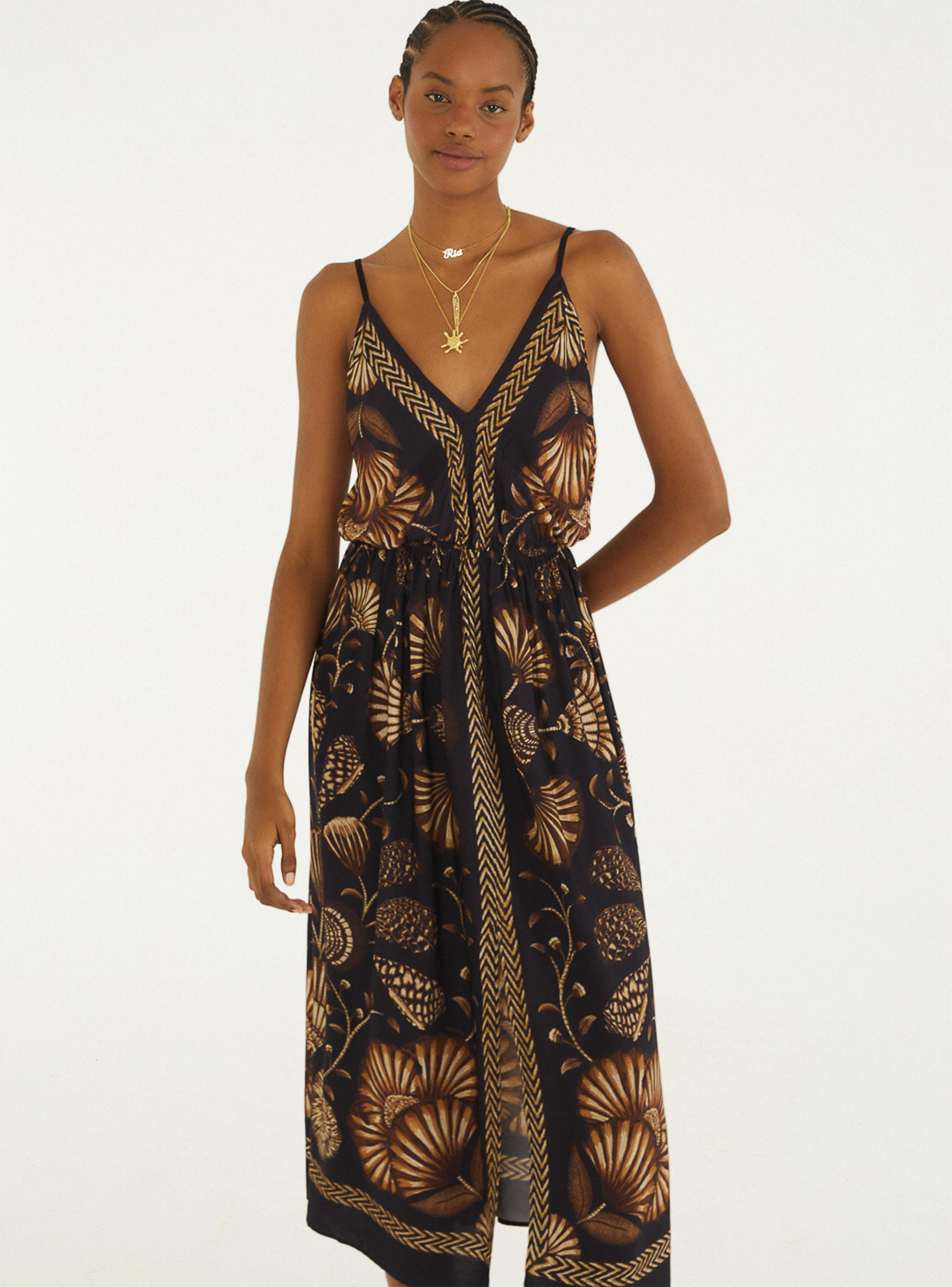 Vestido Midi Floral Ornamental-2