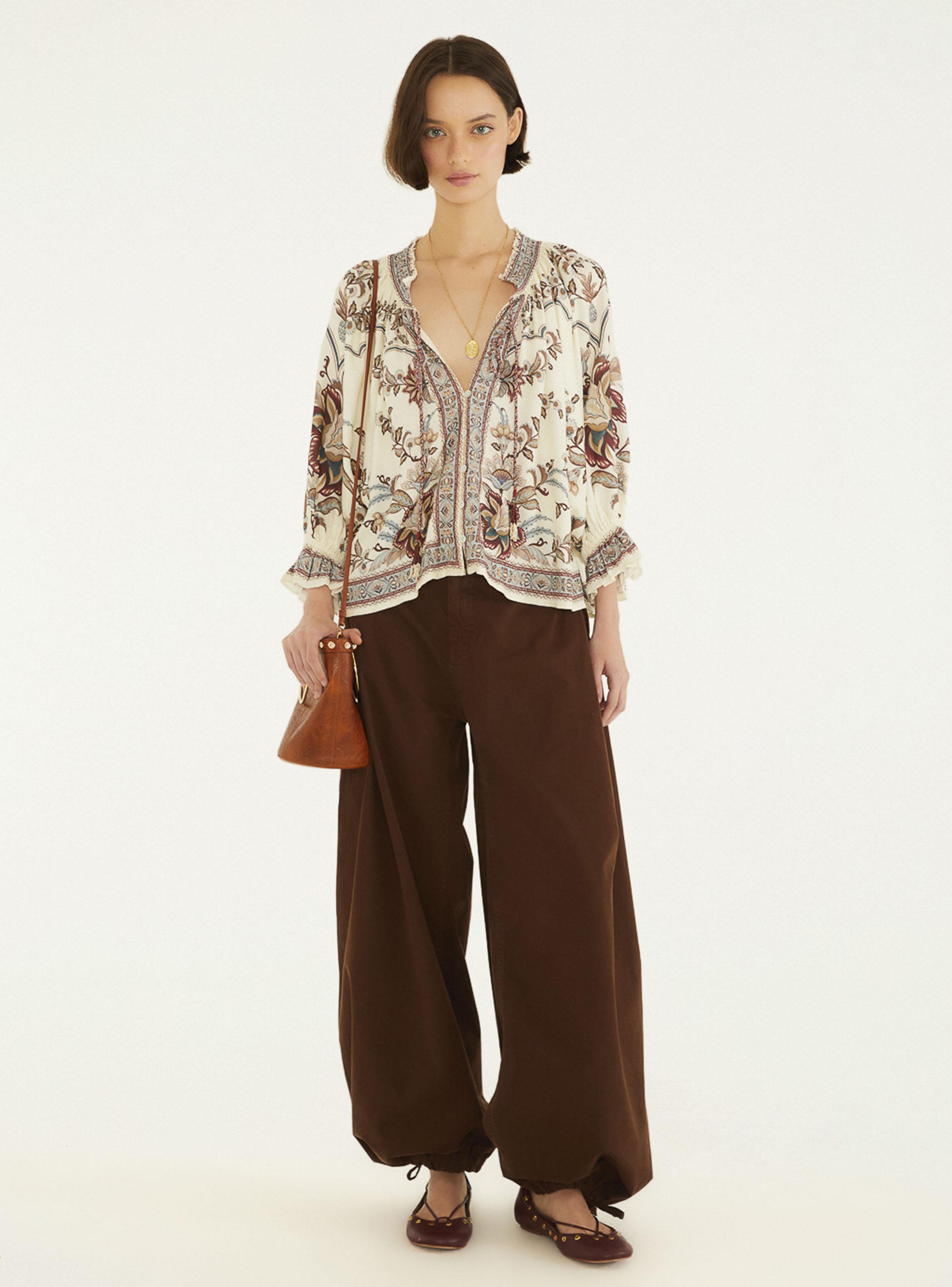 Blusa Fluida Estampado Floral-3