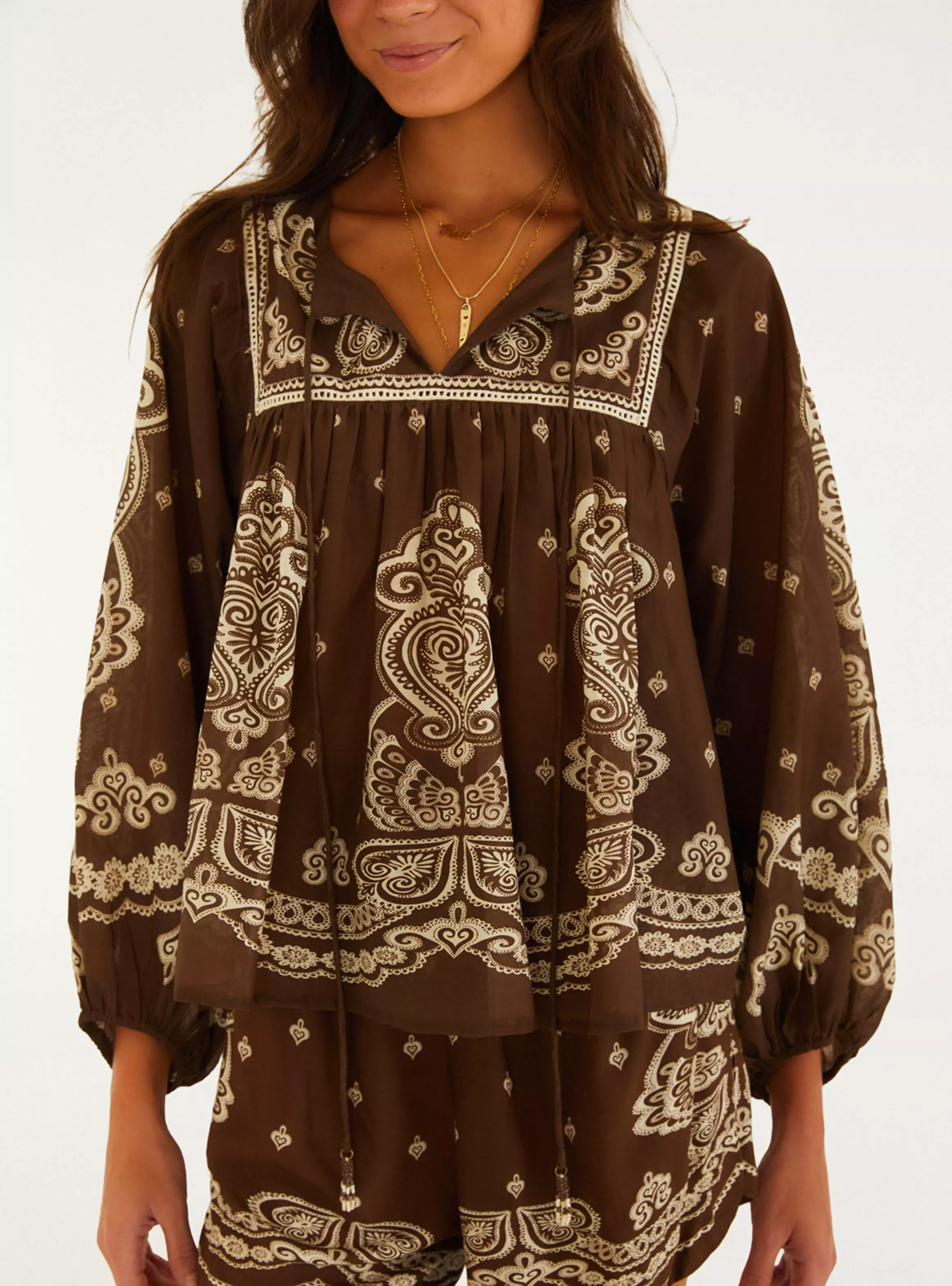 Blusa Fluida Estampado Paisley-2