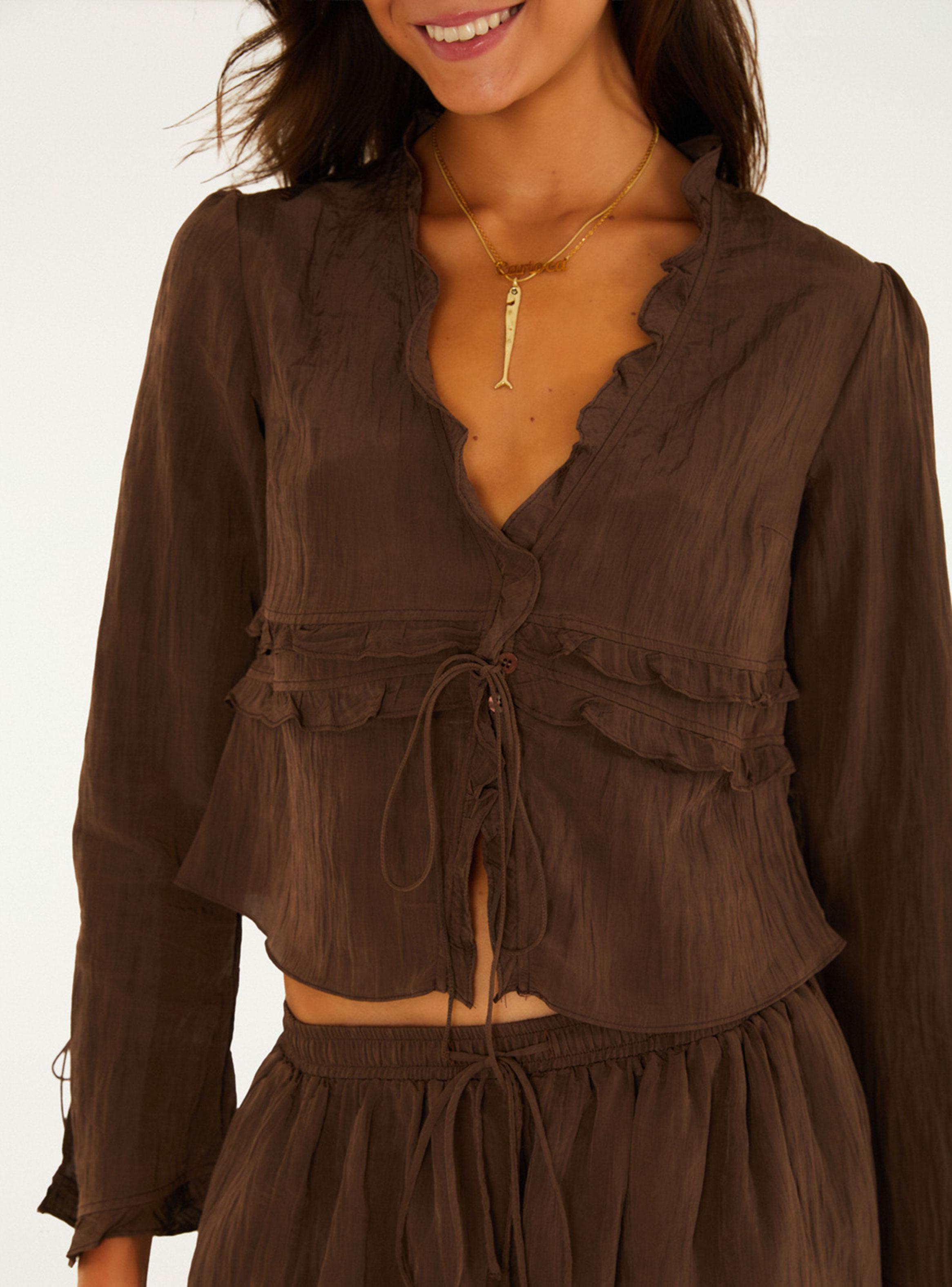Blusa Vuelos Café-2