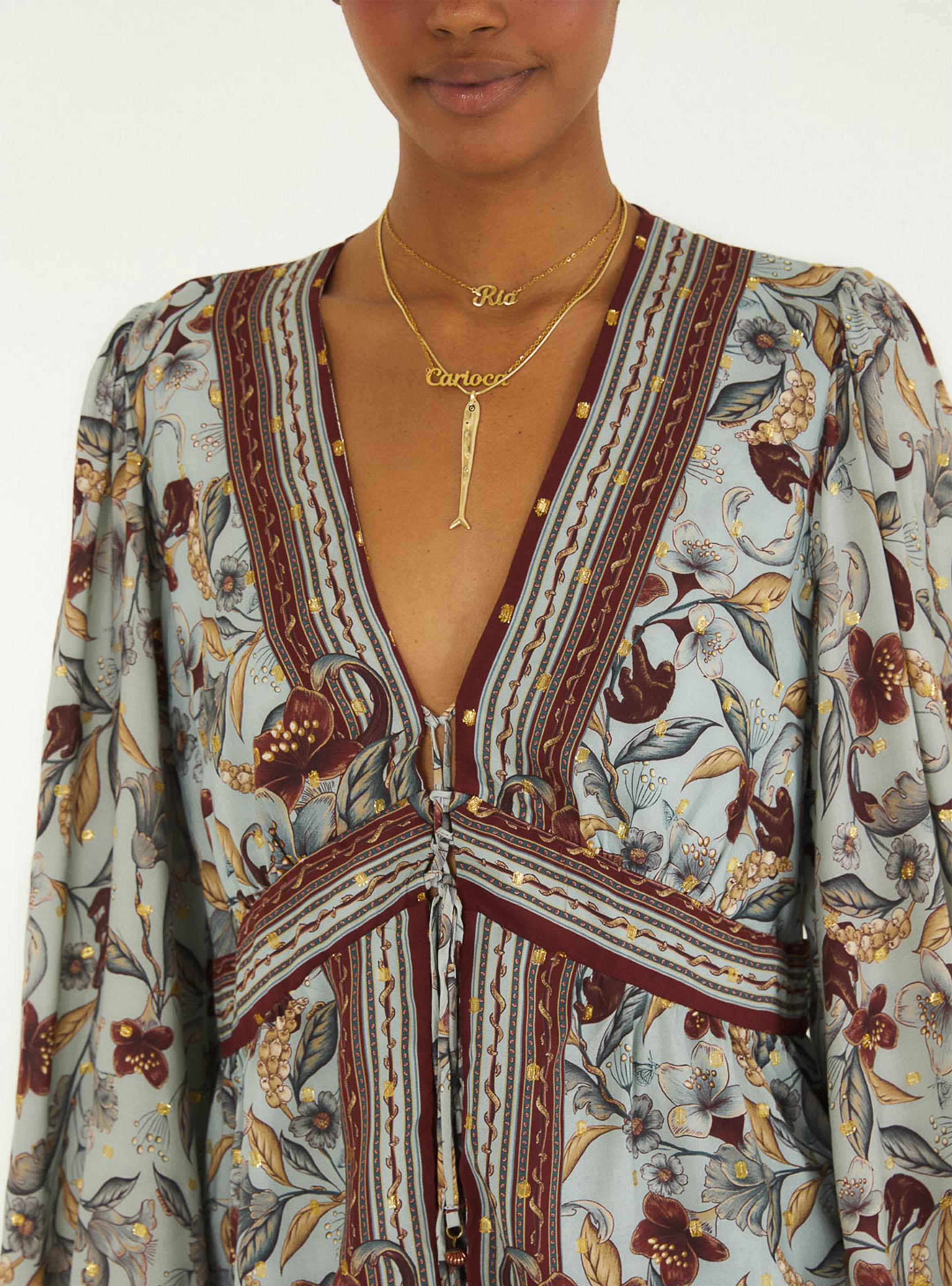 Blusa Boho Manga Globo-2