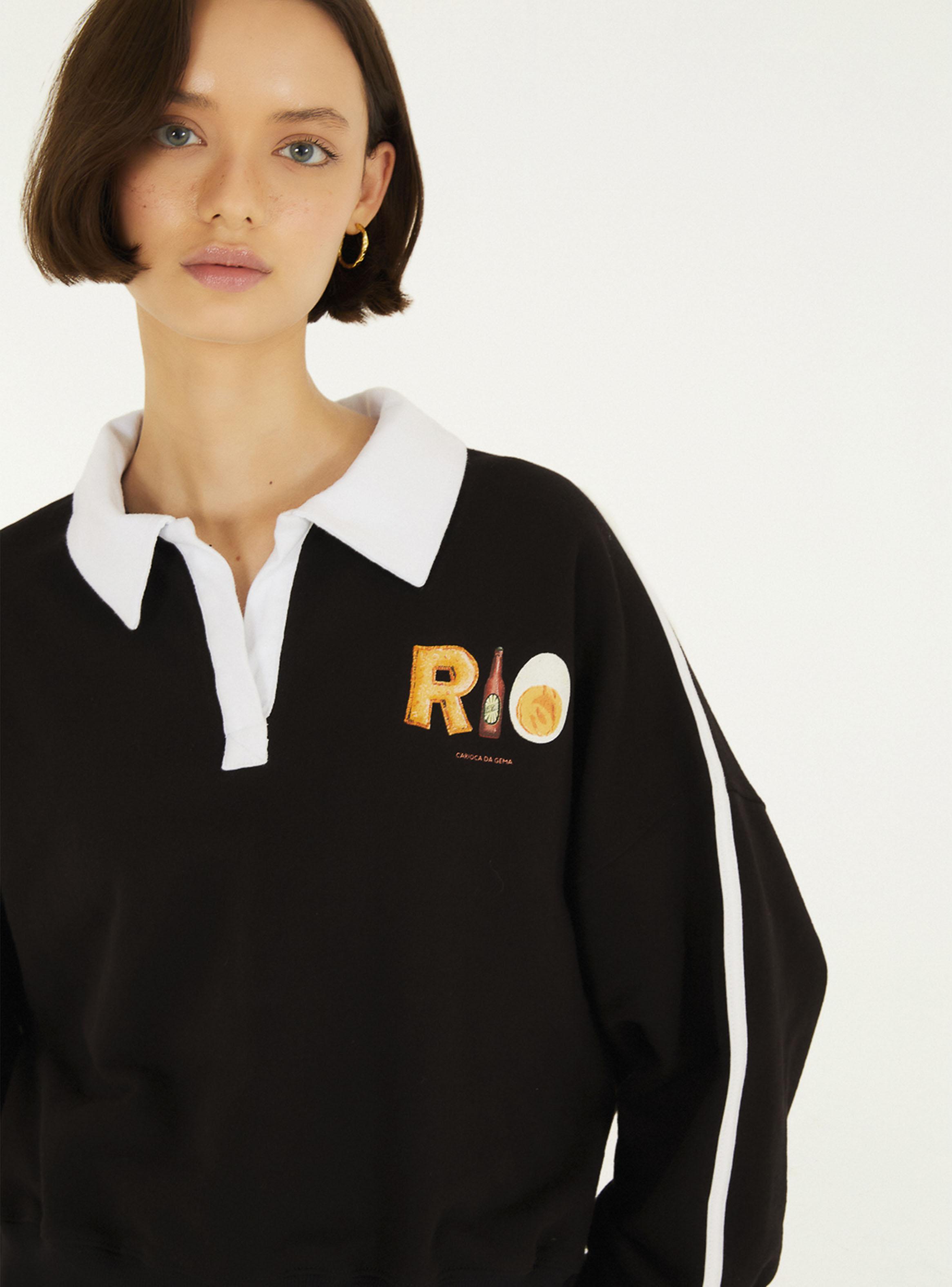 Polerón Cuello Camisero en Contraste-2
