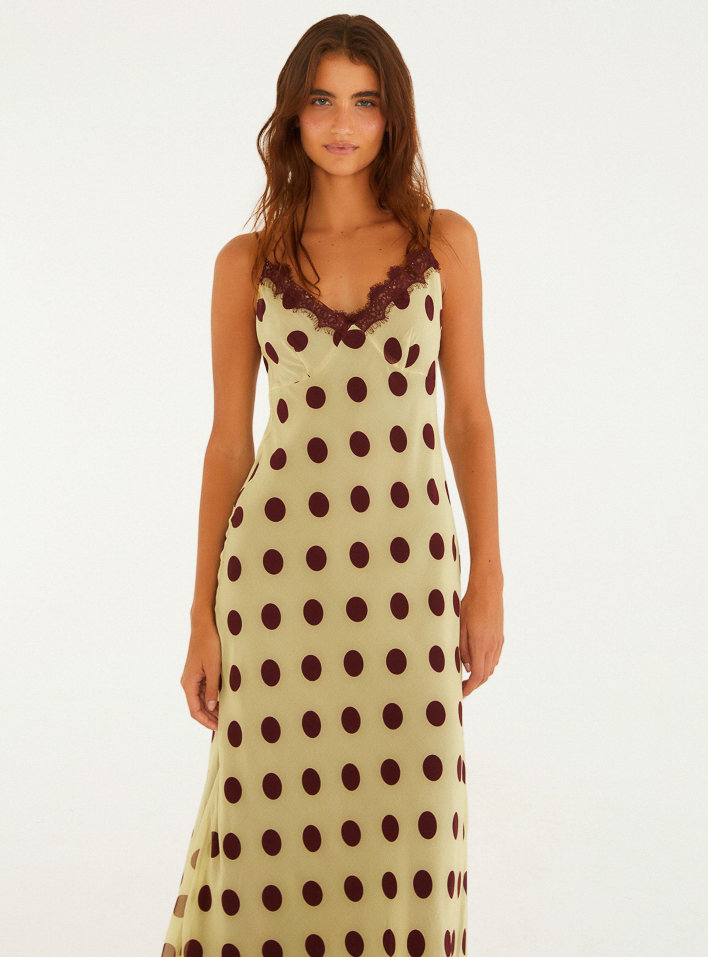 Vestido Midi Diseño Lunares-2