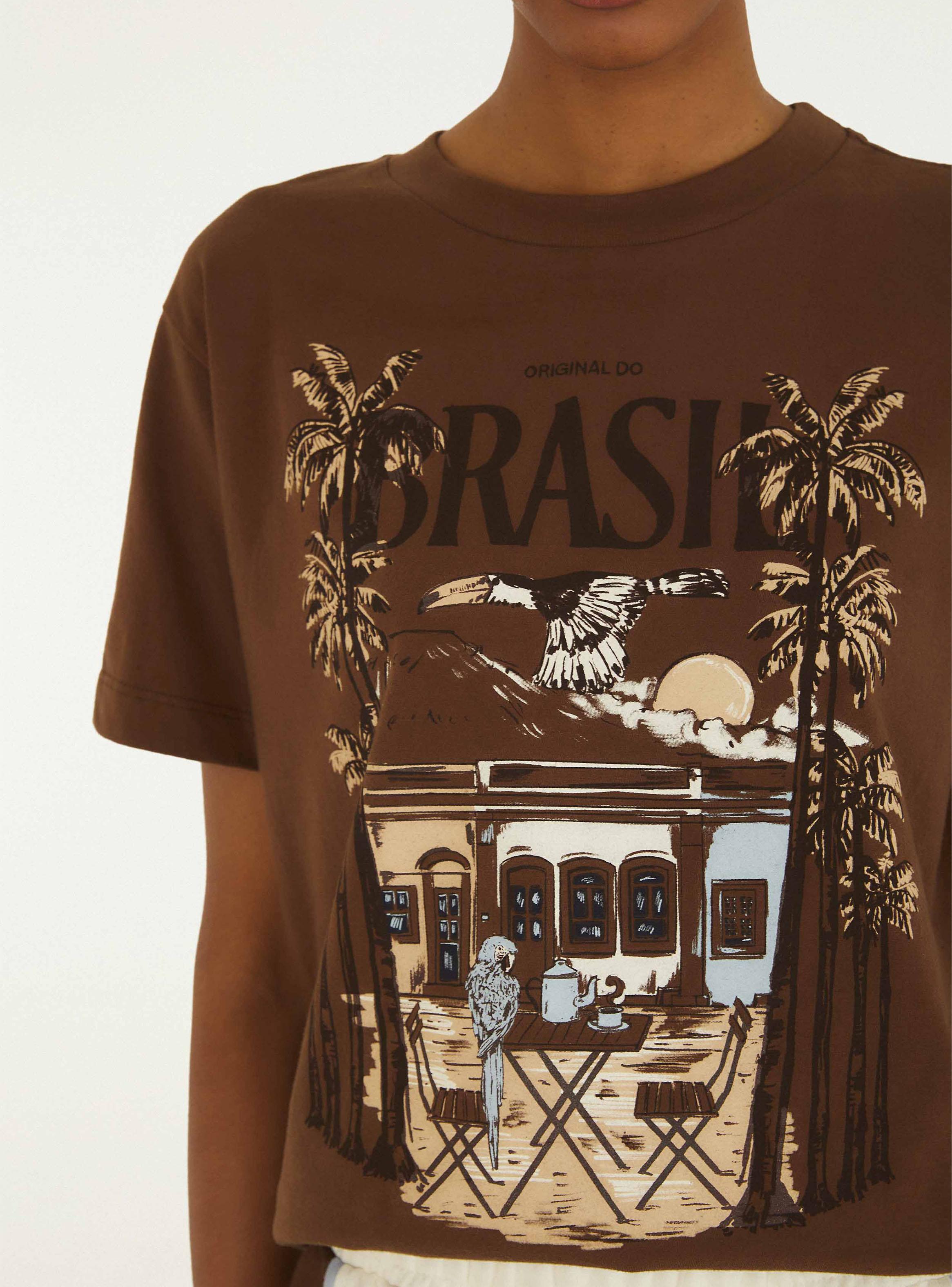 Polera Estampado Coffee Brasil-2