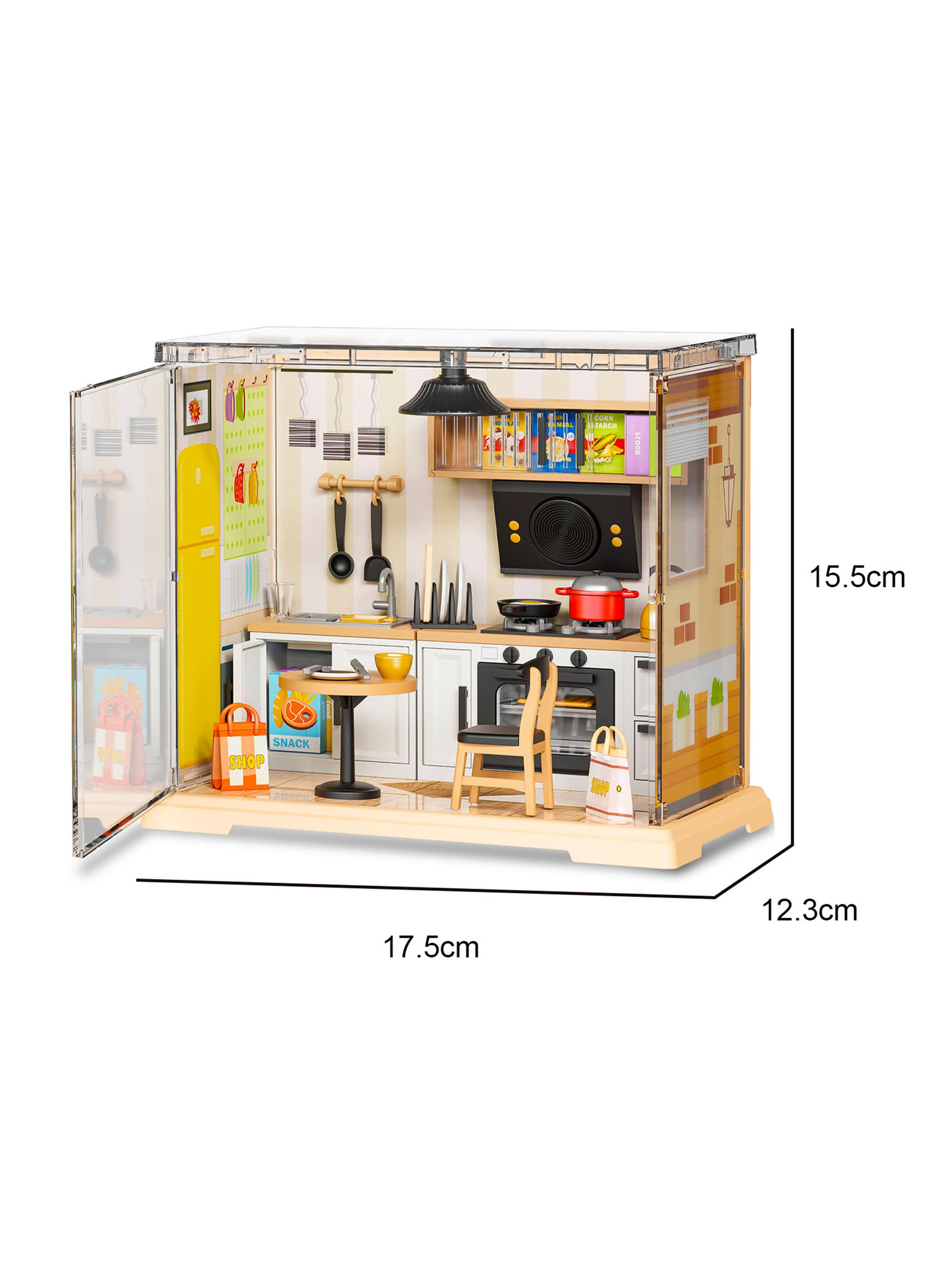 Accesorio Casa de Muñecas Cocina Mini con Luz 102 Piezas-1
