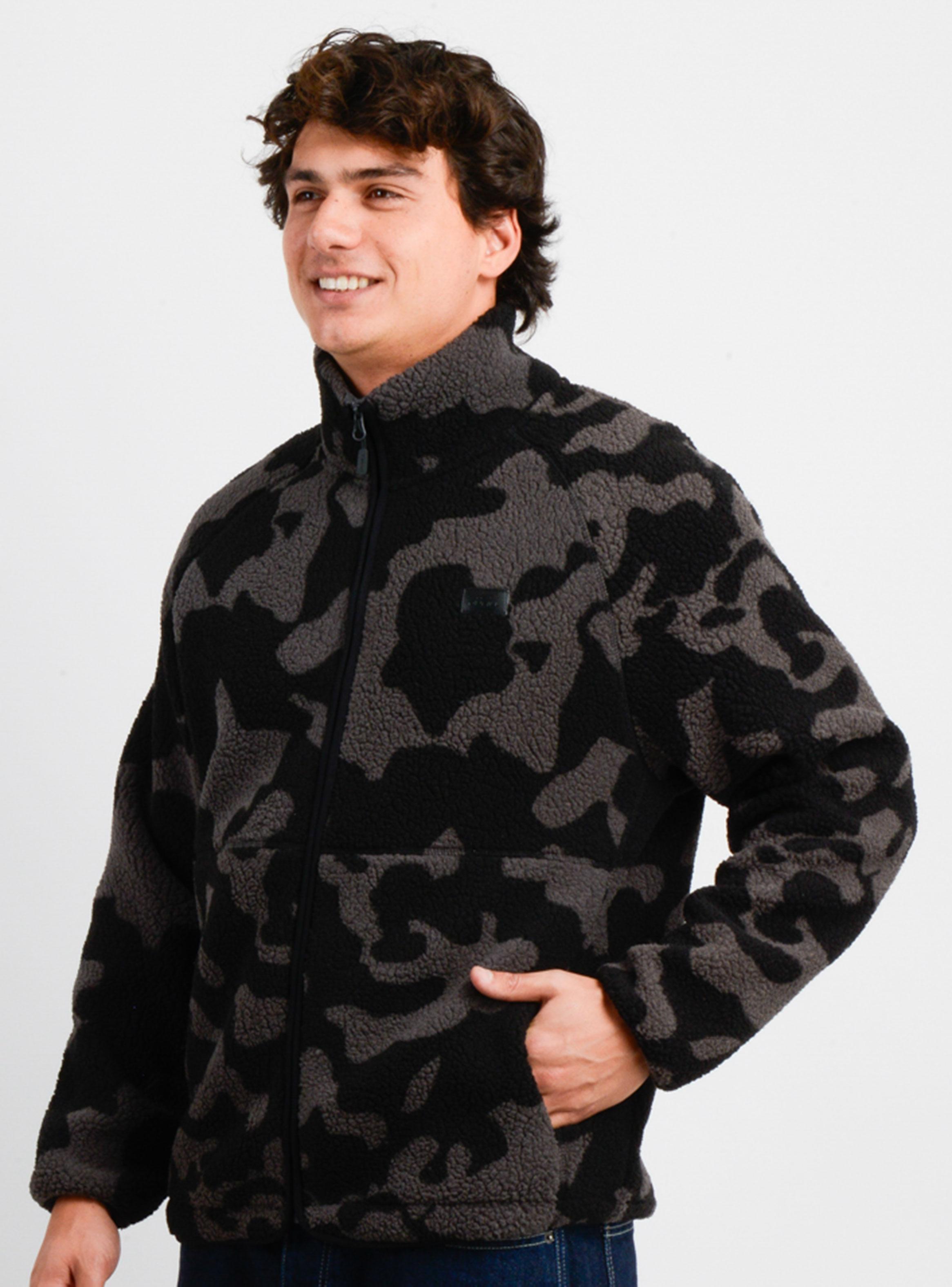 Polerón Fullzip Estampado Bicolor Chiporro-3