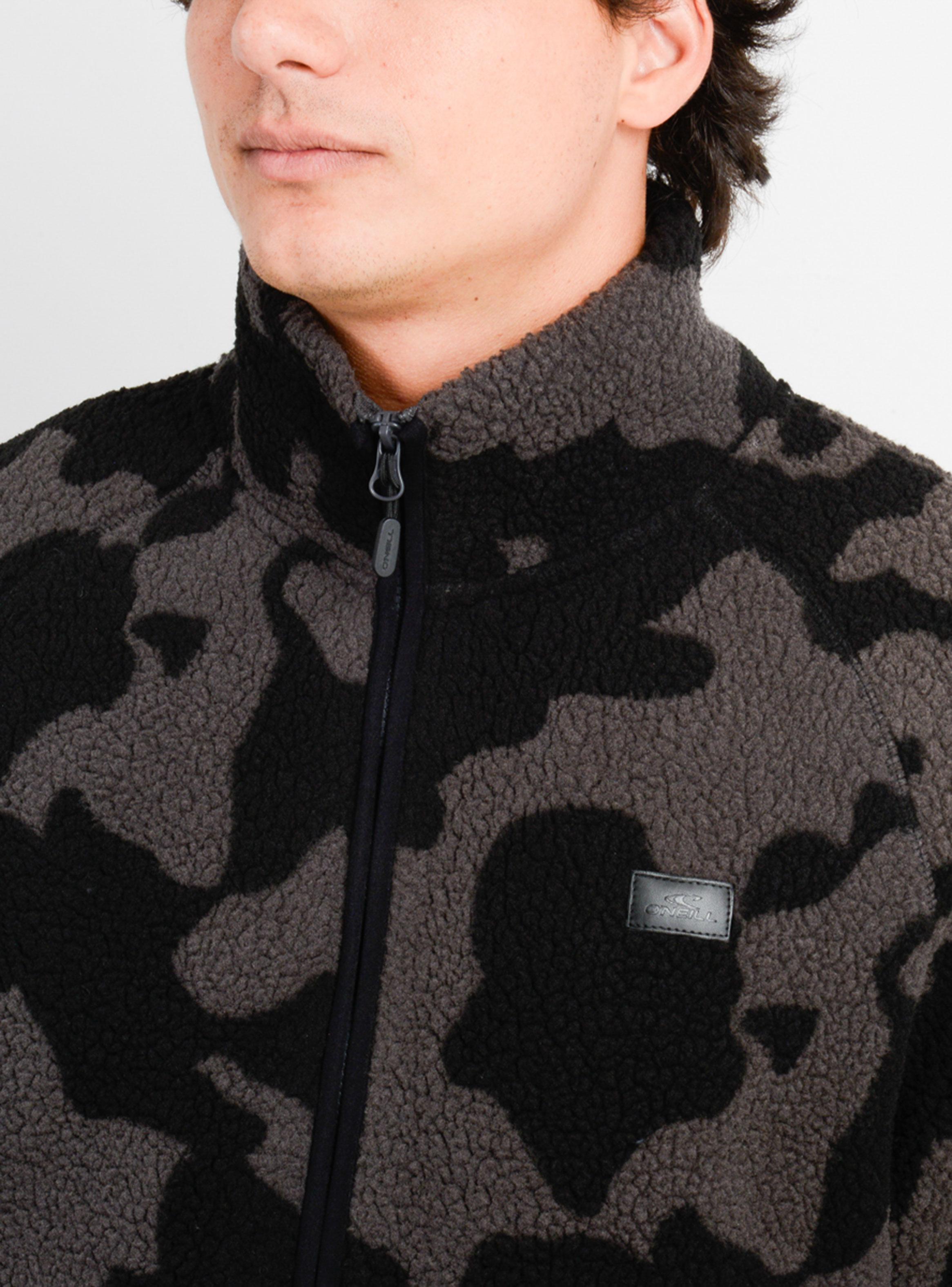 Polerón Fullzip Estampado Bicolor Chiporro-4