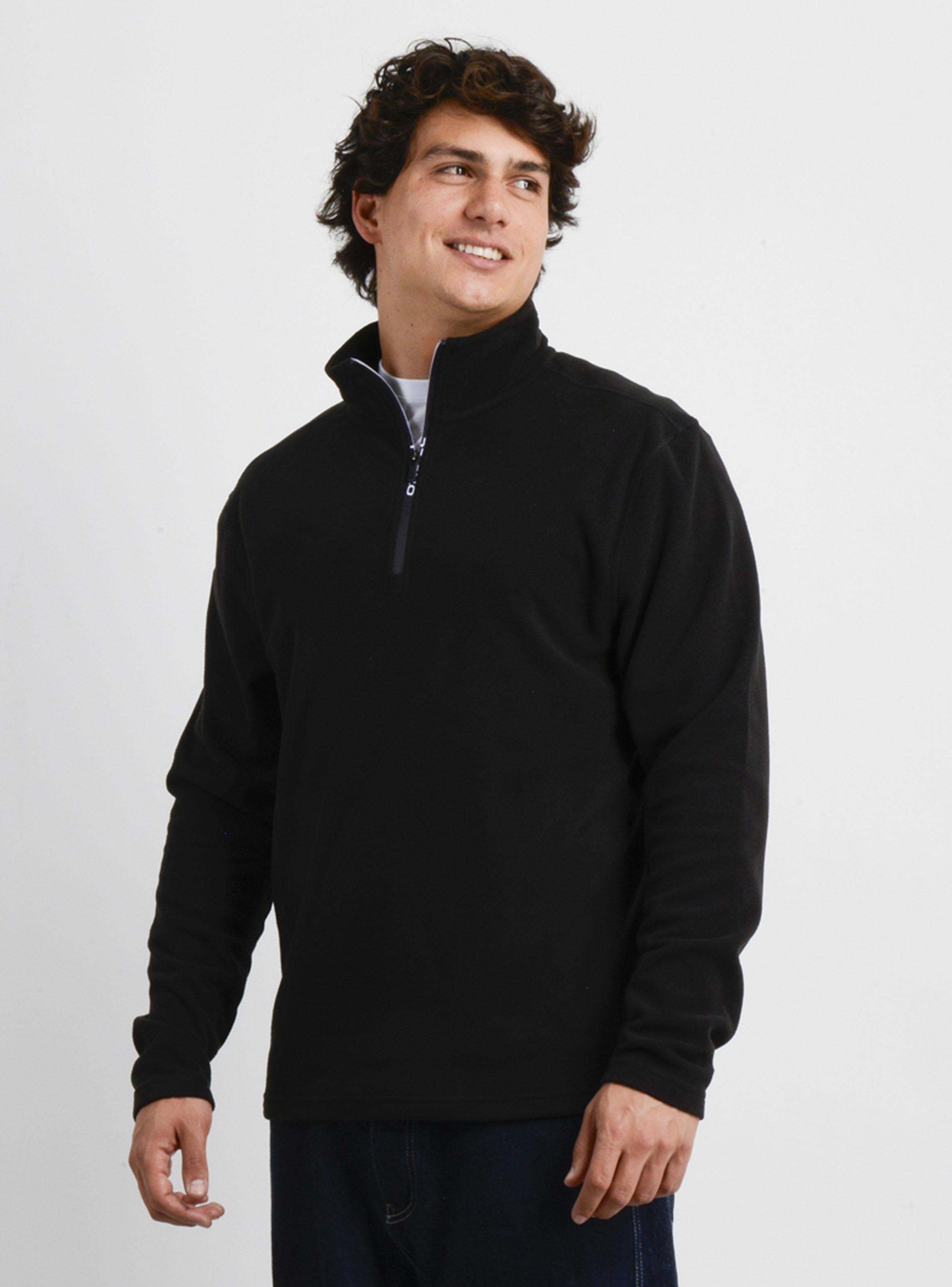 Polerón Polar Cuello Alto Cierre Logo Básico-2