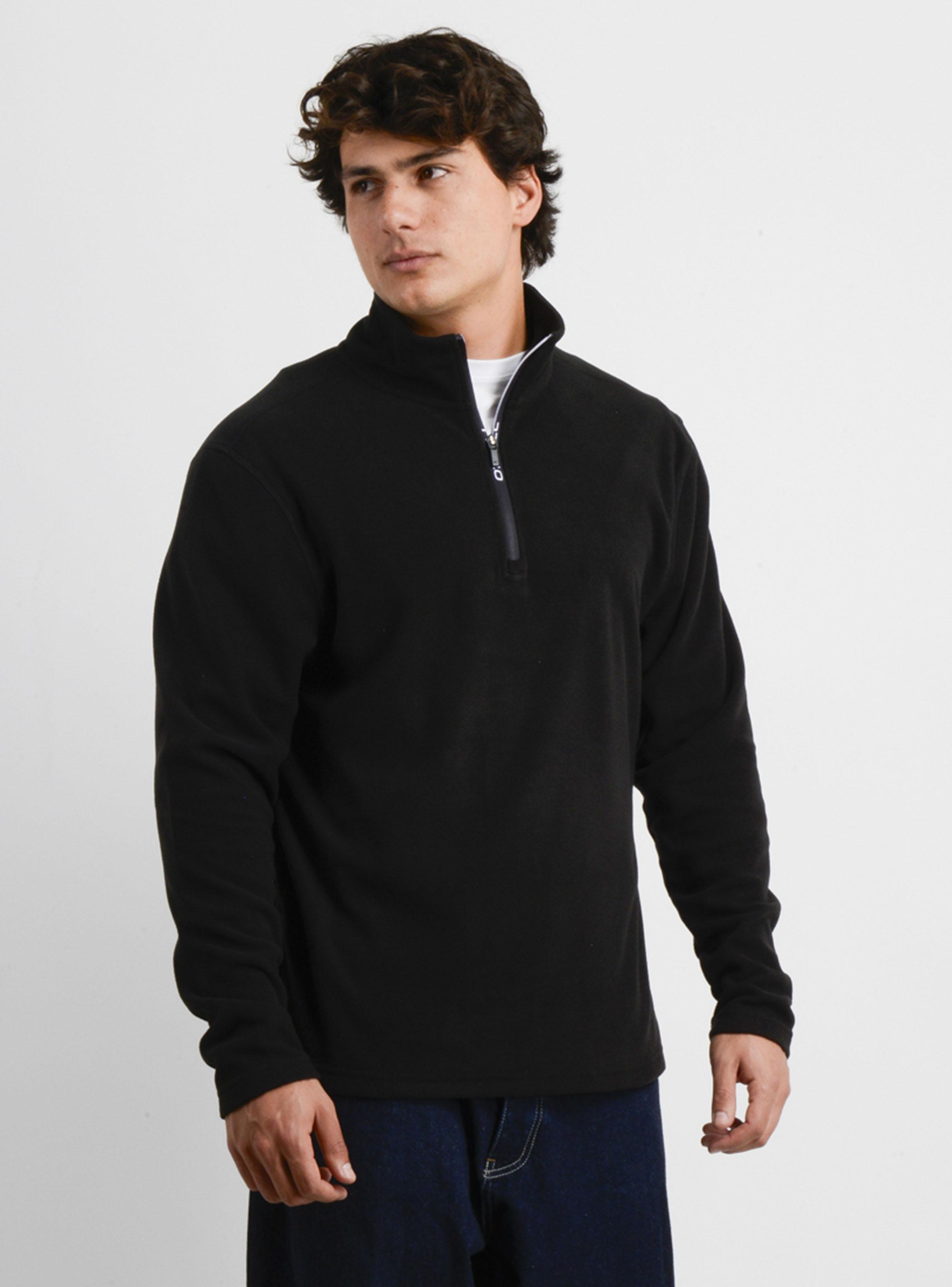 Polerón Polar Cuello Alto Cierre Logo Básico-3