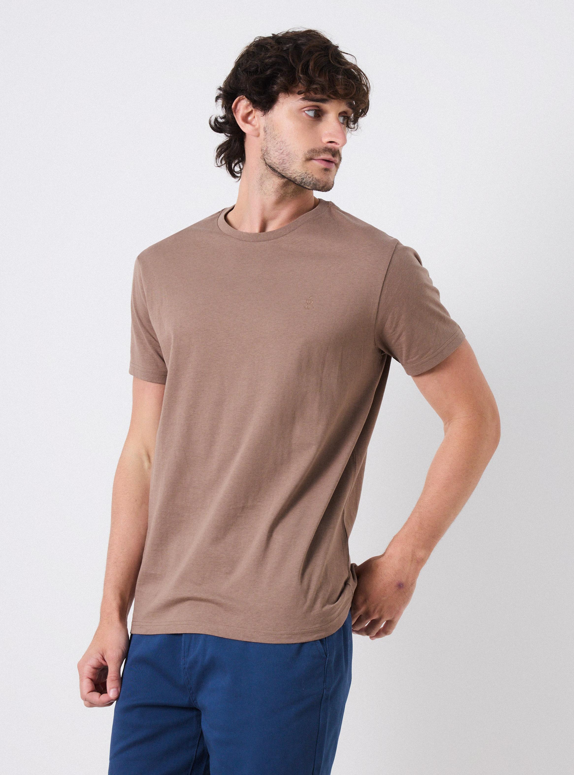Polera Cuello Redondo Sólida Algodón-0