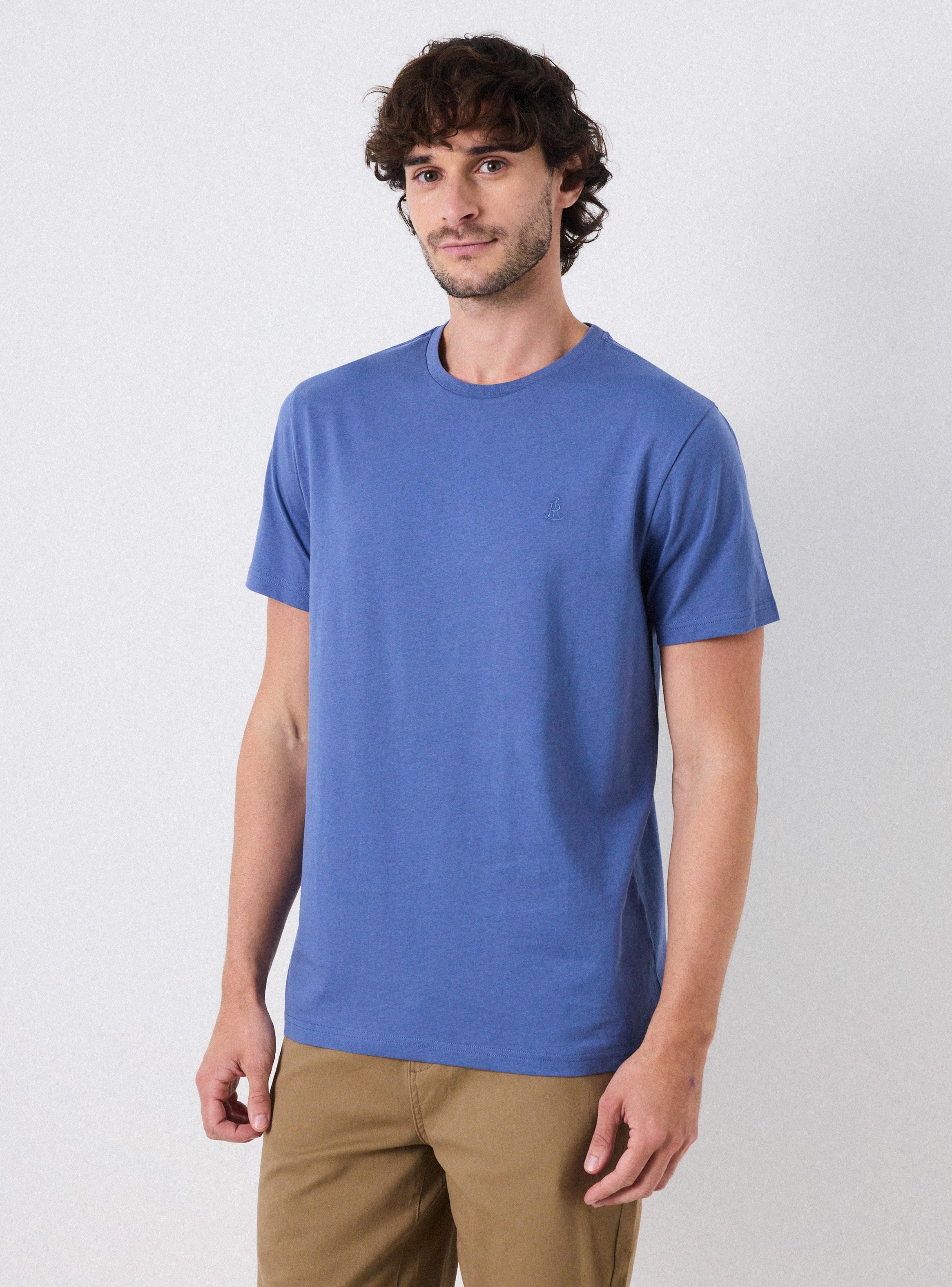 Polera Cuello Redondo Sólida Algodón-0